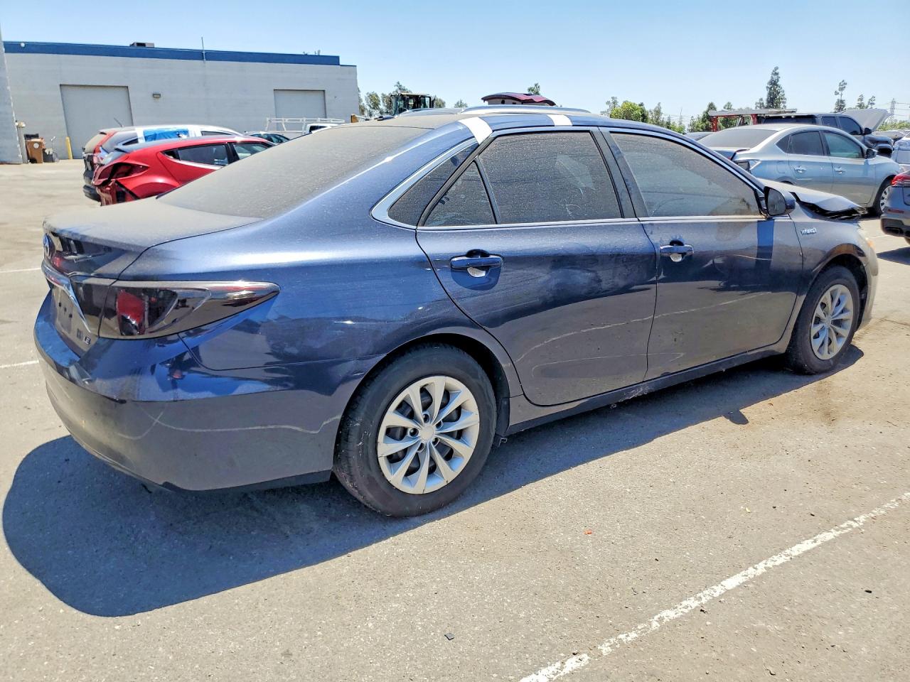2016 Toyota Camry Hybrid Le Blue vin: 4T1BD1FKXGU196152