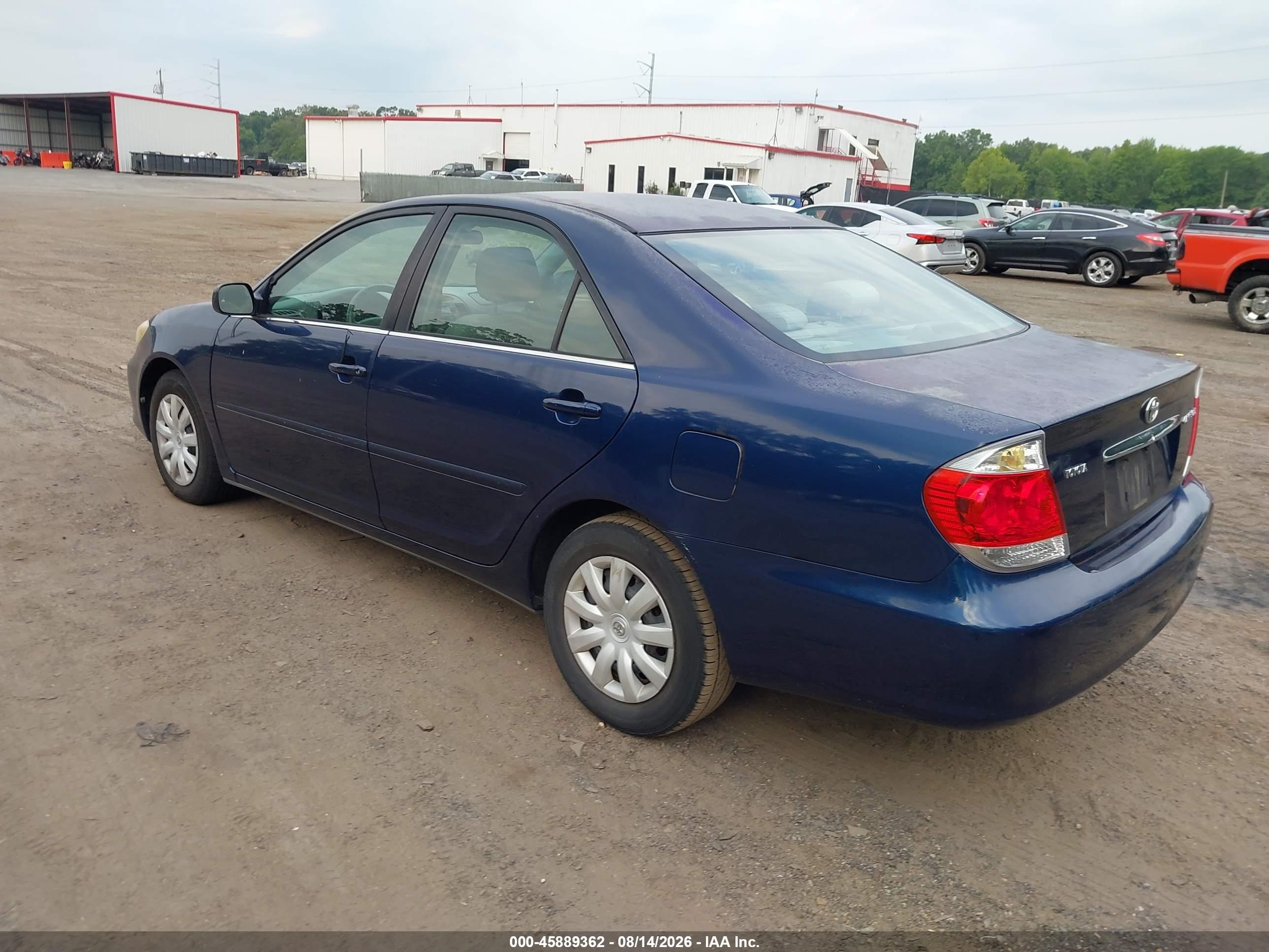 2005 Toyota Camry Le Blue vin: 4T1BE30K05U386900