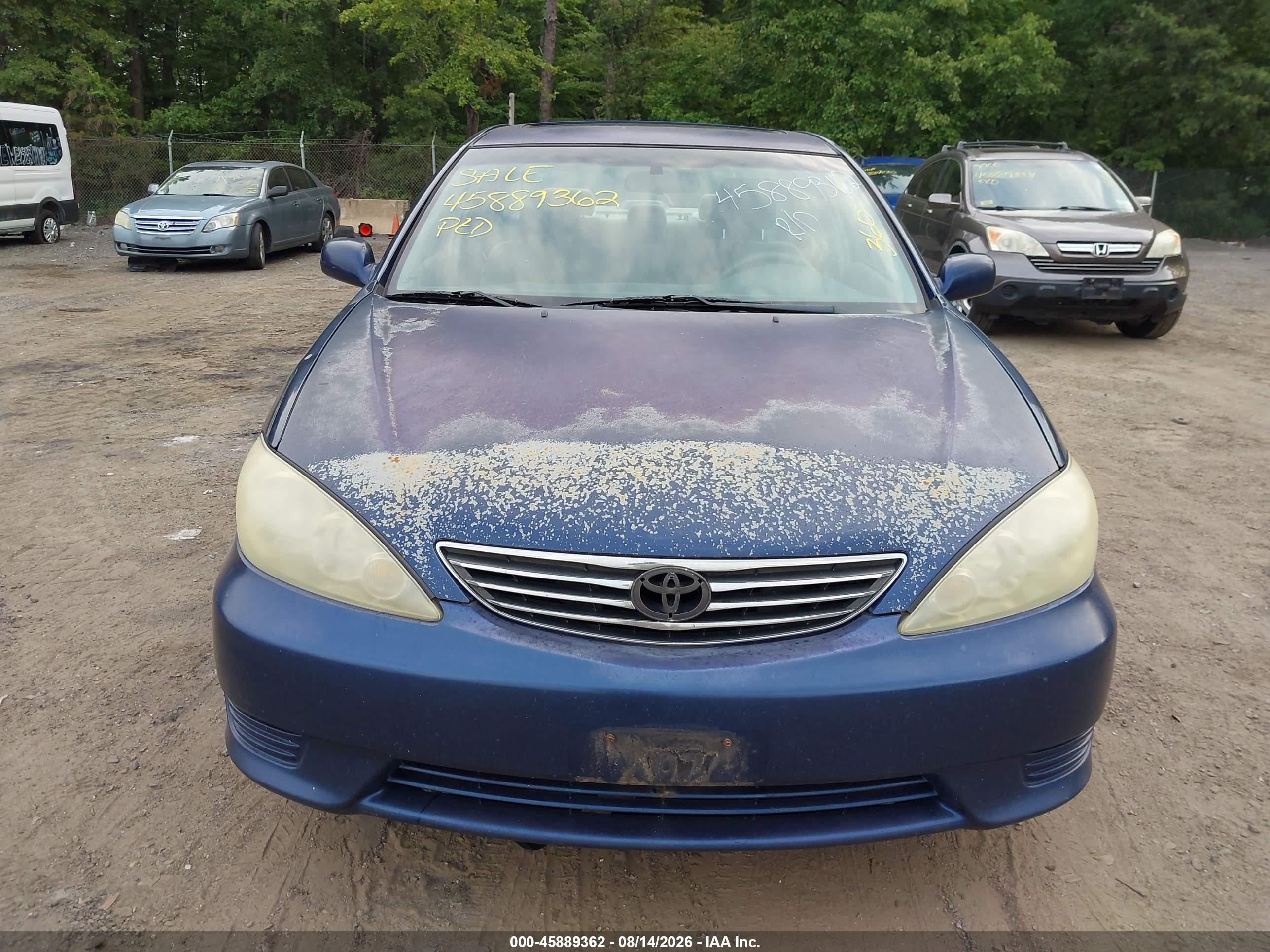 2005 Toyota Camry Le Blue vin: 4T1BE30K05U386900