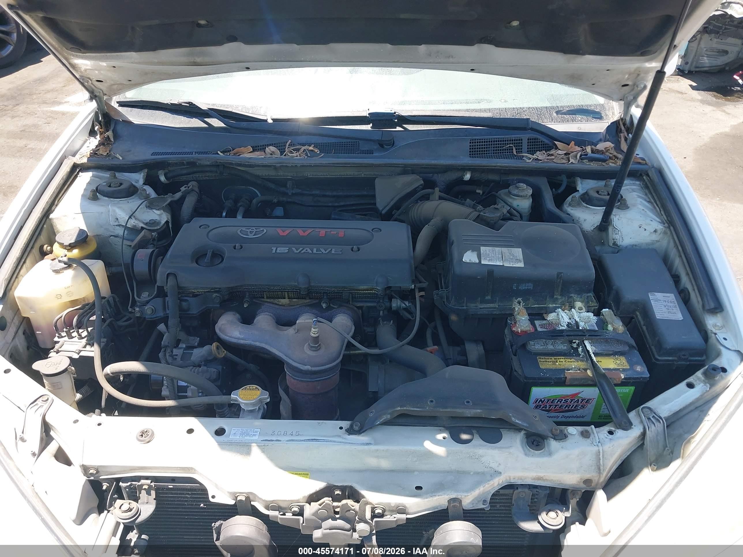 2005 Toyota Camry Le White vin: 4T1BE30K05U404540