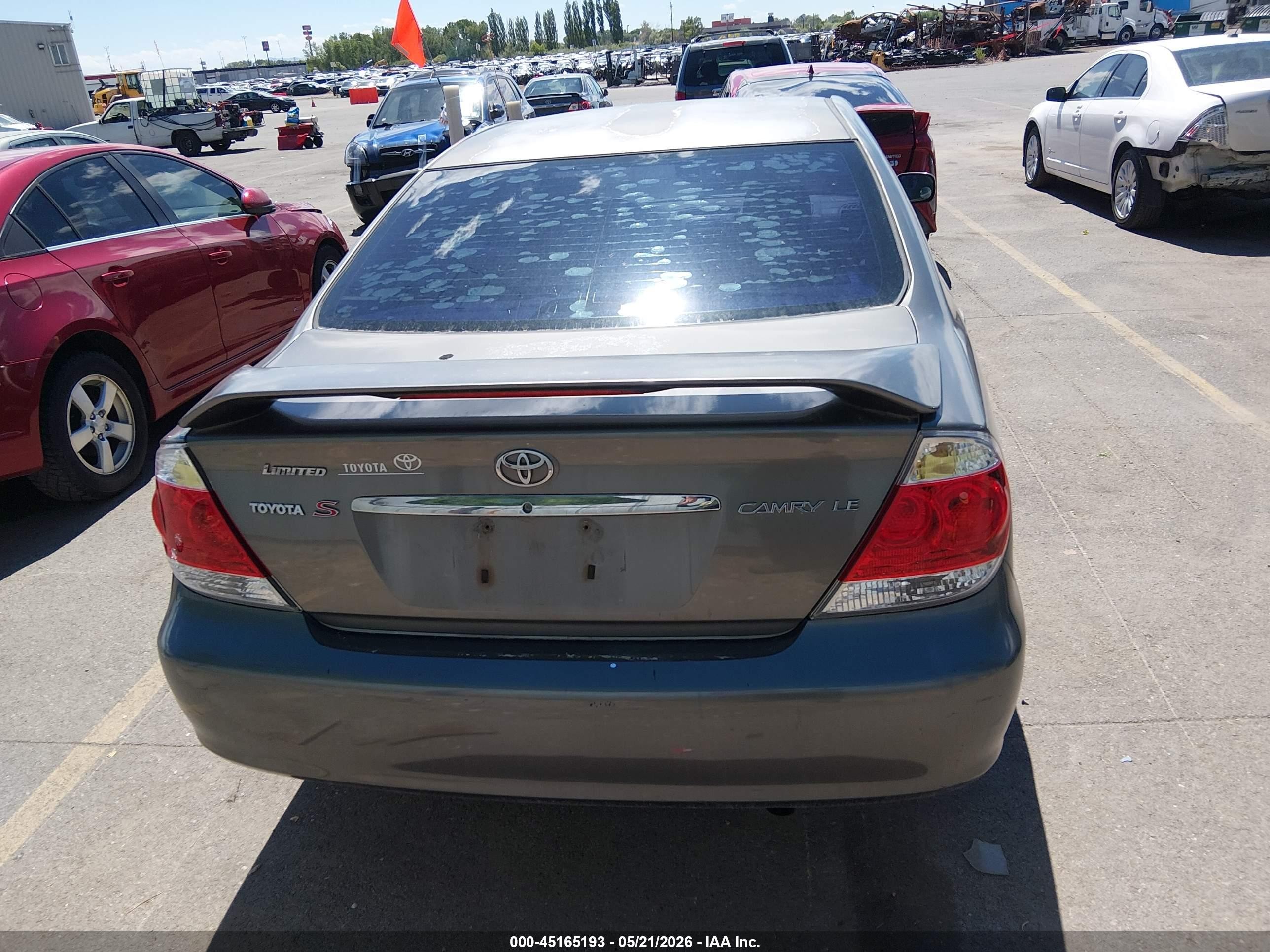 2006 Toyota Camry Le Серый vin: 4T1BE30K06U742182