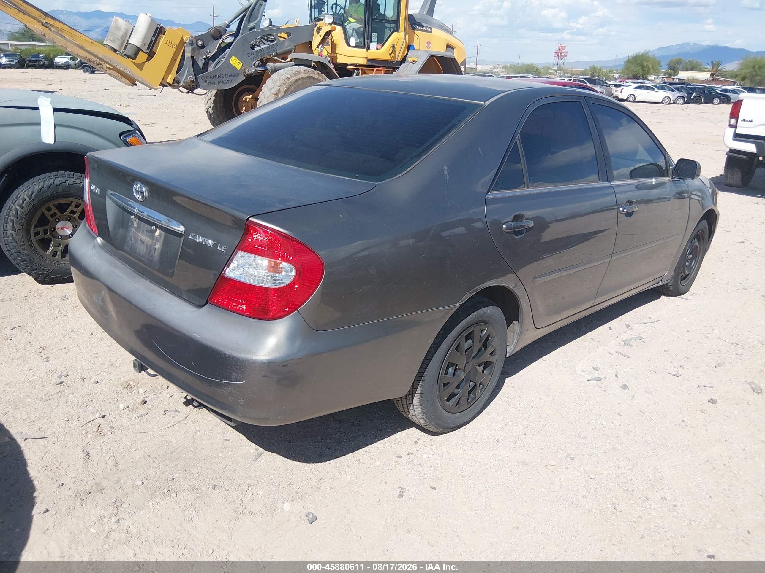 2003 Toyota Camry Le Gray vin: 4T1BE30K13U783447