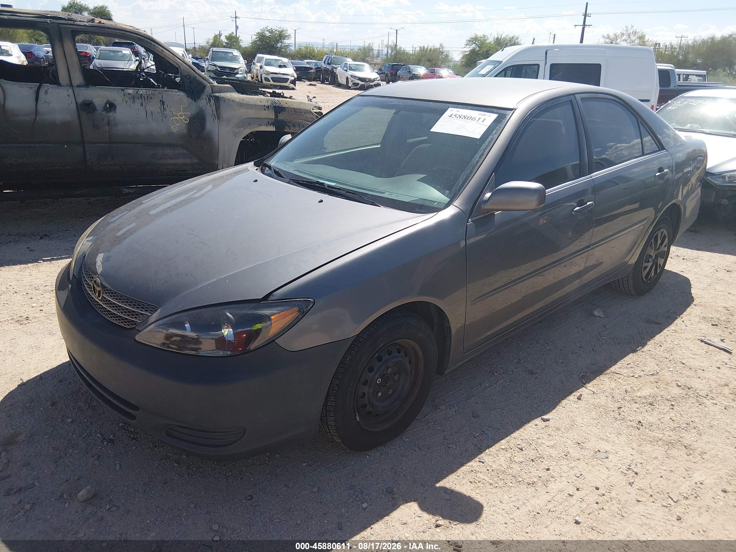 2003 Toyota Camry Le Gray vin: 4T1BE30K13U783447