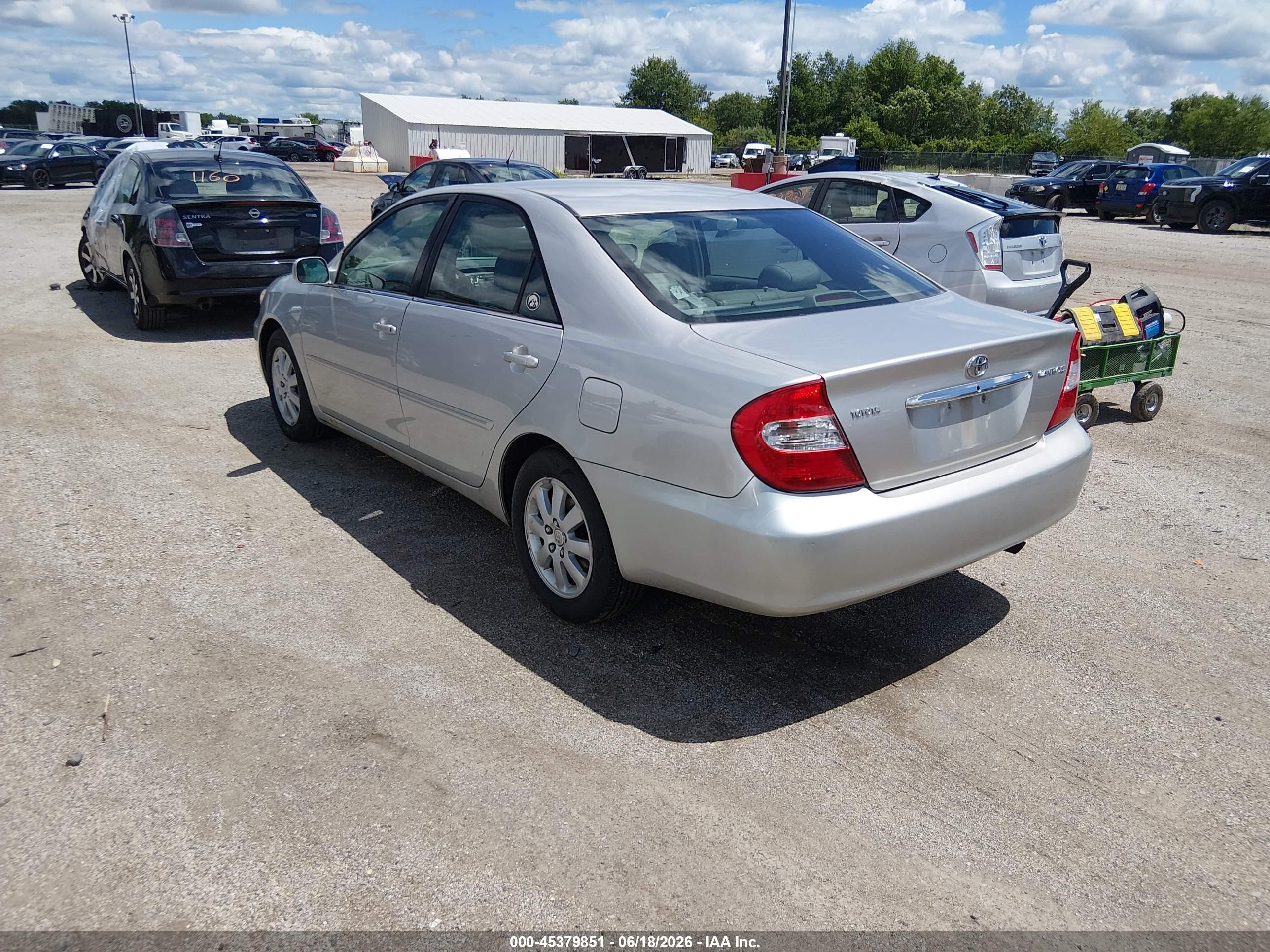 2002 Toyota Camry Xle Silver vin: 4T1BE30K22U624791