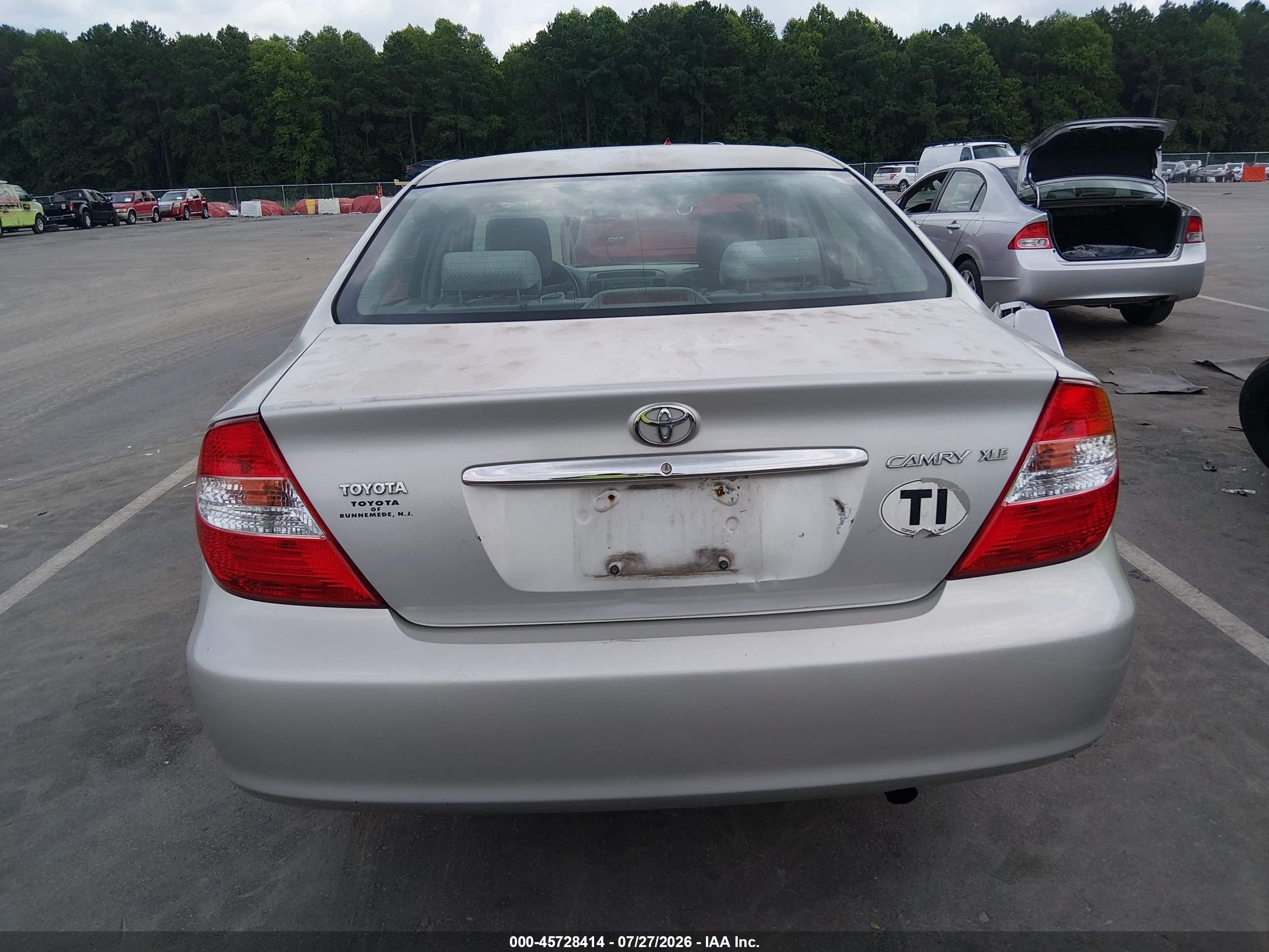 2003 Toyota Camry Xle Gray vin: 4T1BE30K23U163917