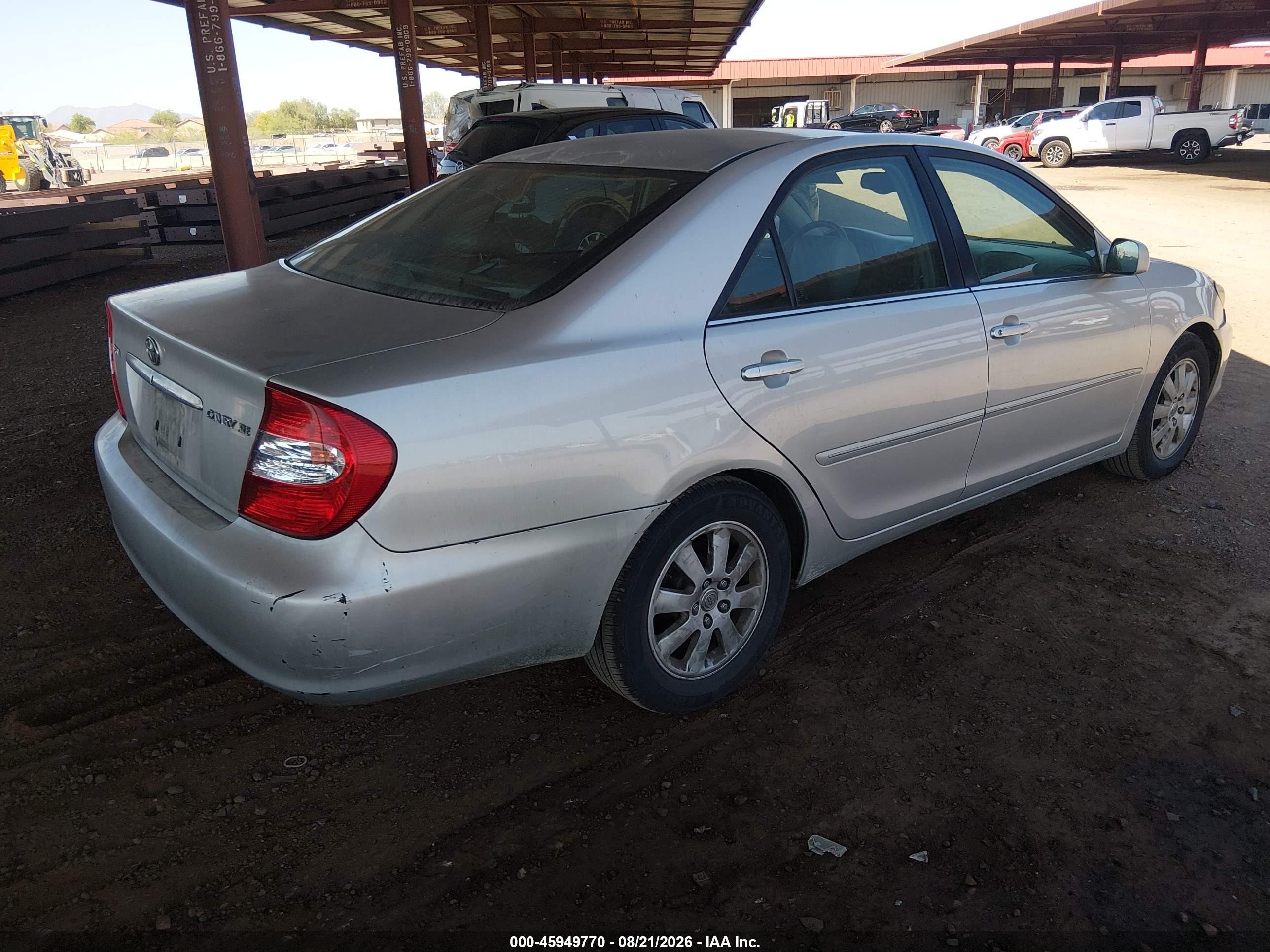 2003 Toyota Camry Xle Серебряный vin: 4T1BE30K23U758007
