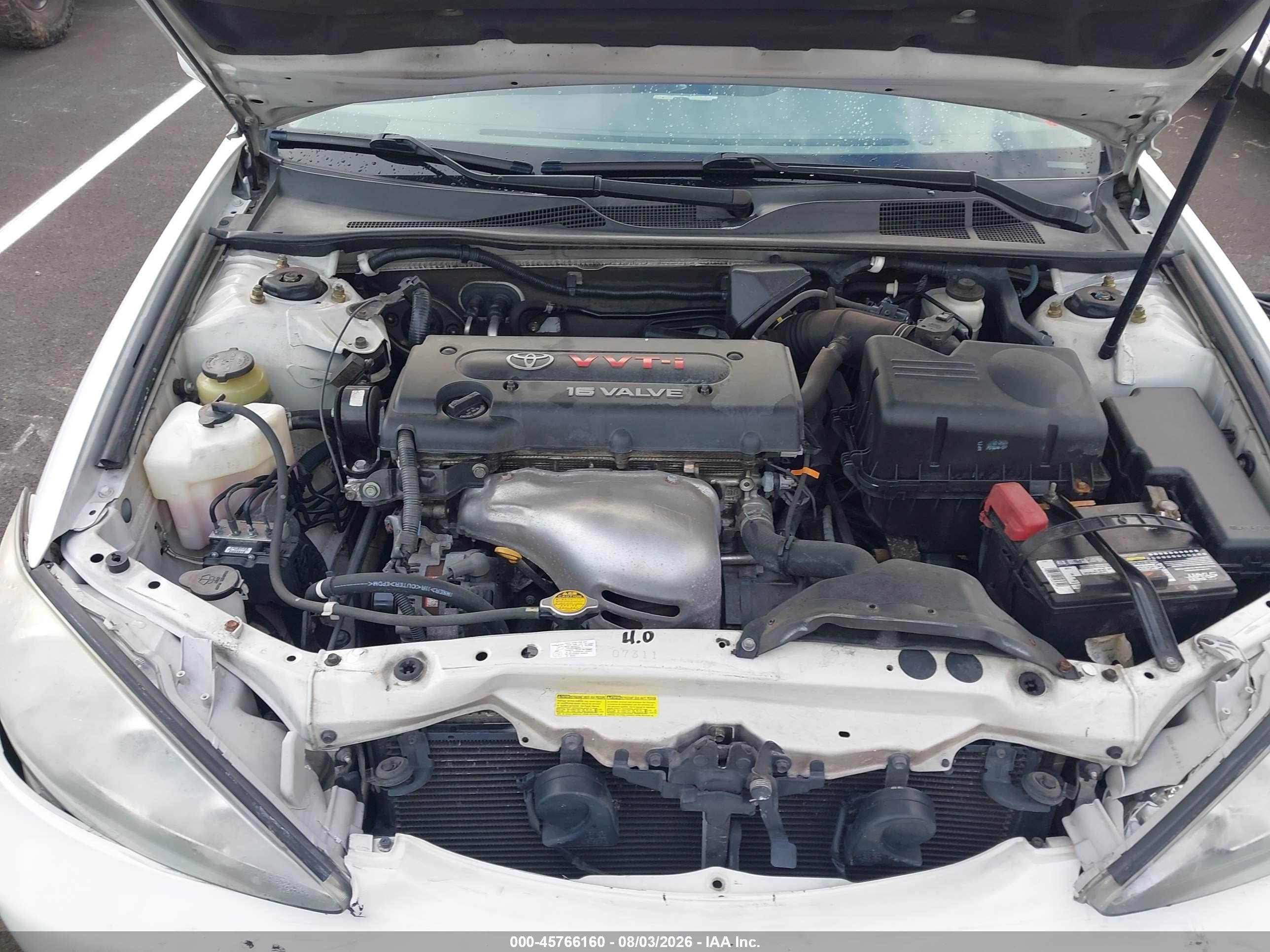 2005 Toyota Camry Le White vin: 4T1BE30K25U423624
