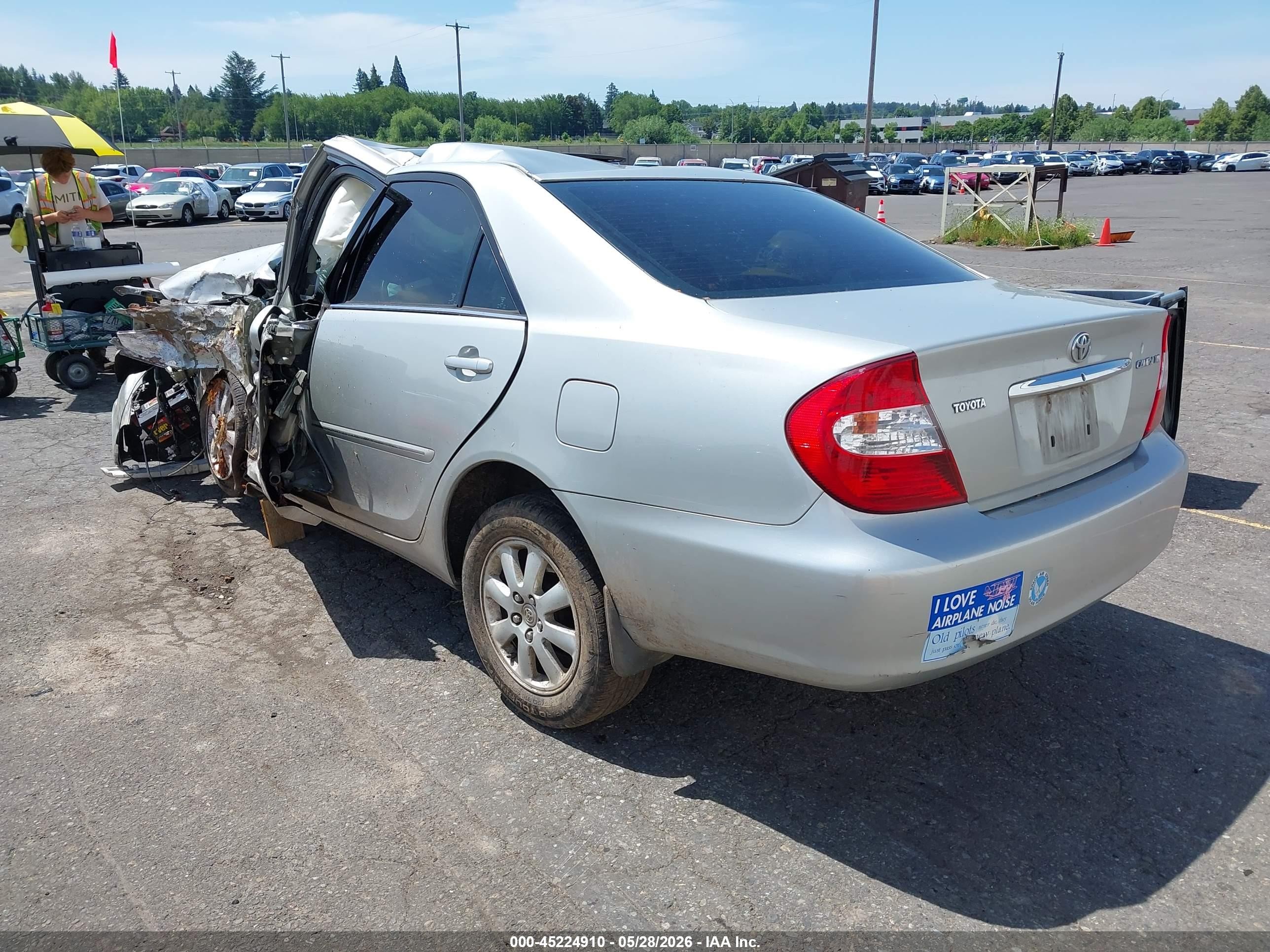2003 Toyota Camry Xle Silver vin: 4T1BE30K33U245252