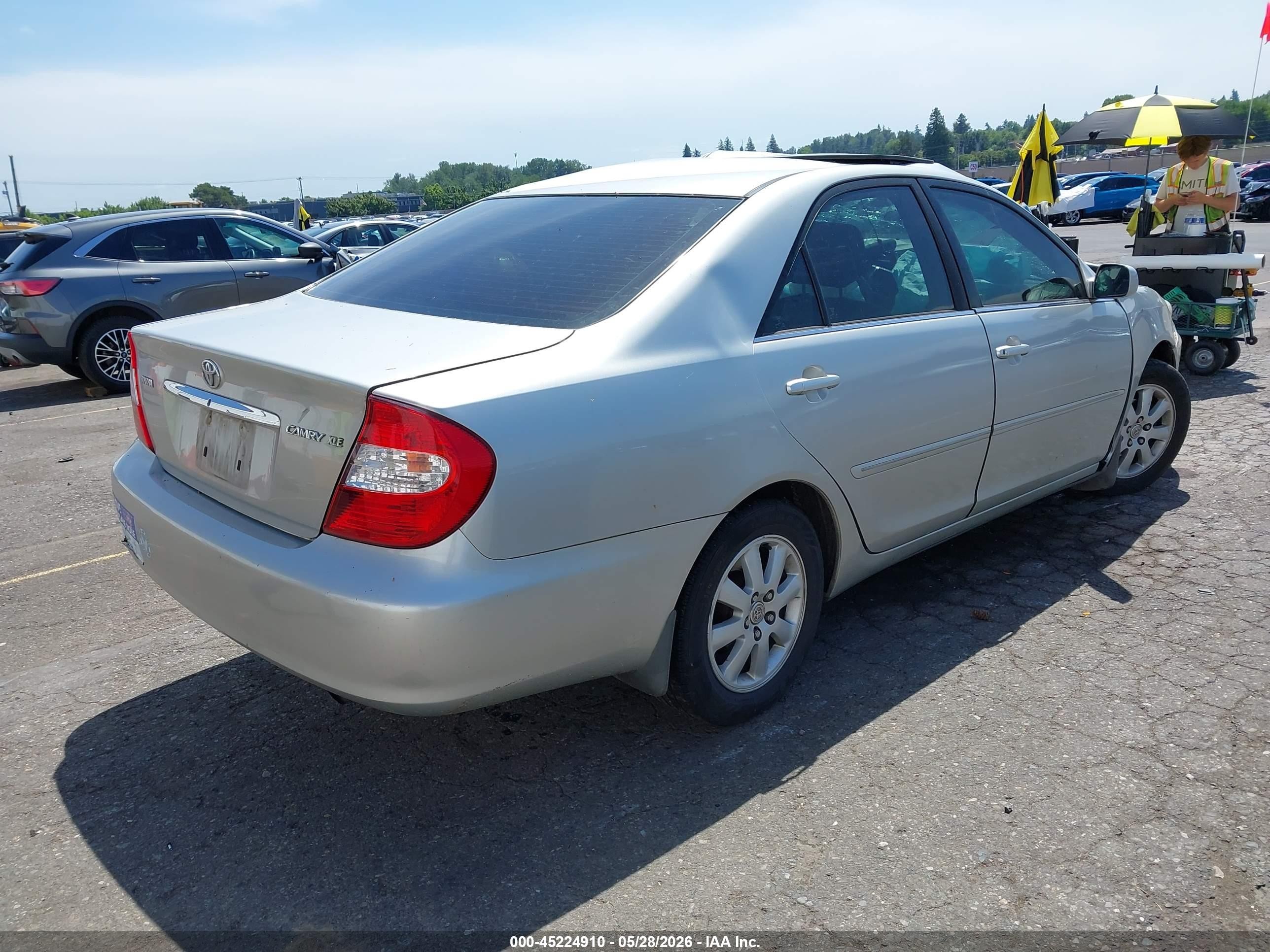2003 Toyota Camry Xle Silver vin: 4T1BE30K33U245252