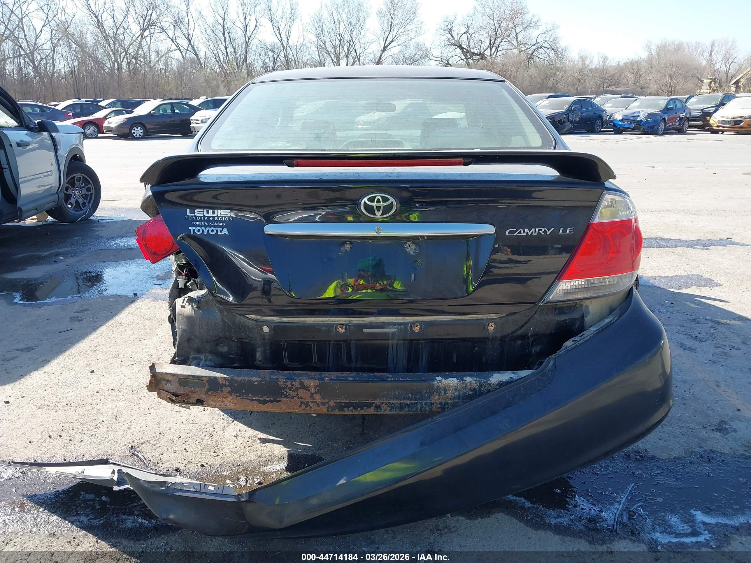 2006 Toyota Camry Le Black vin: 4T1BE30K36U728843
