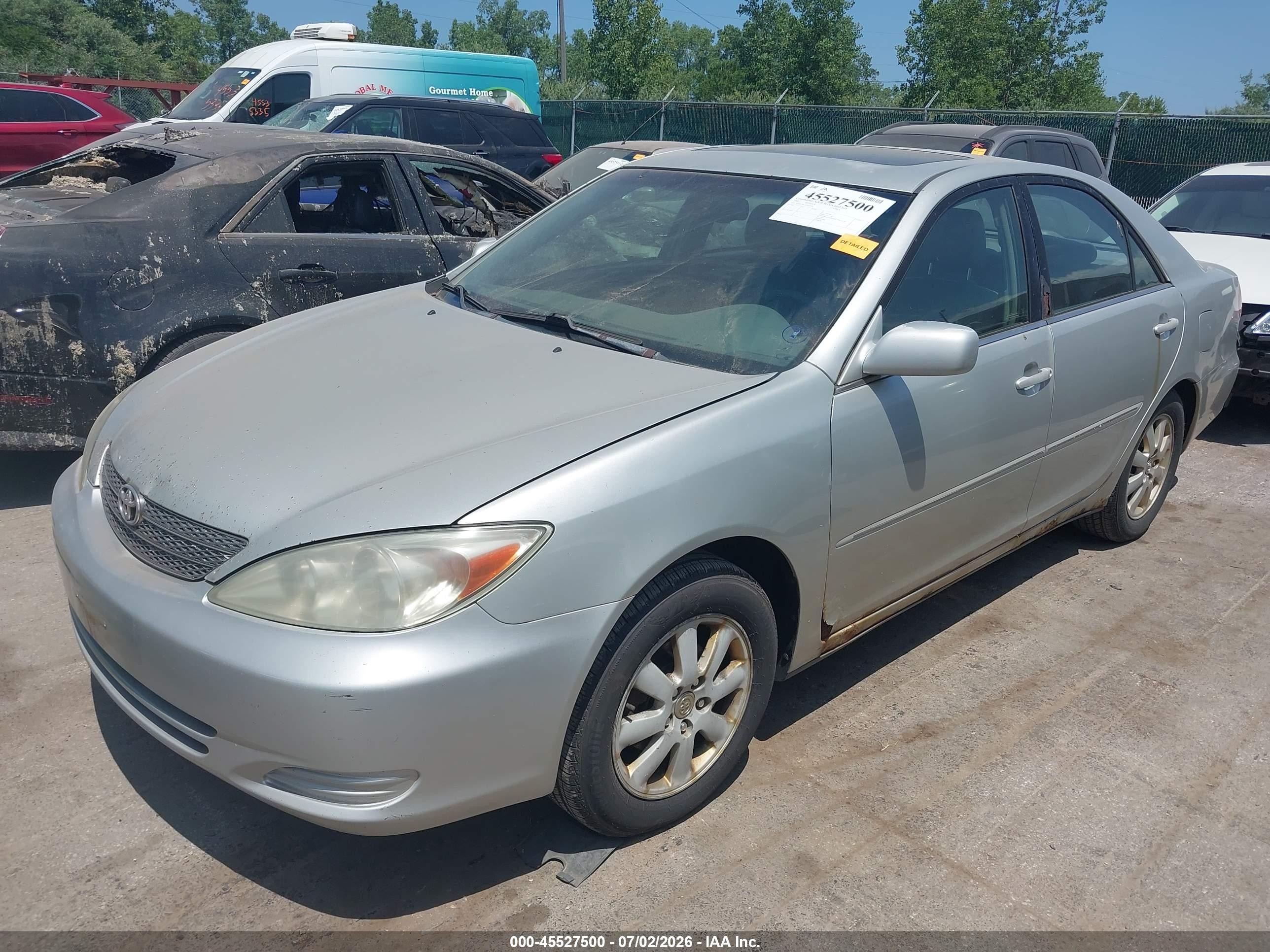 2002 Toyota Camry Xle Gray vin: 4T1BE30K42U022054