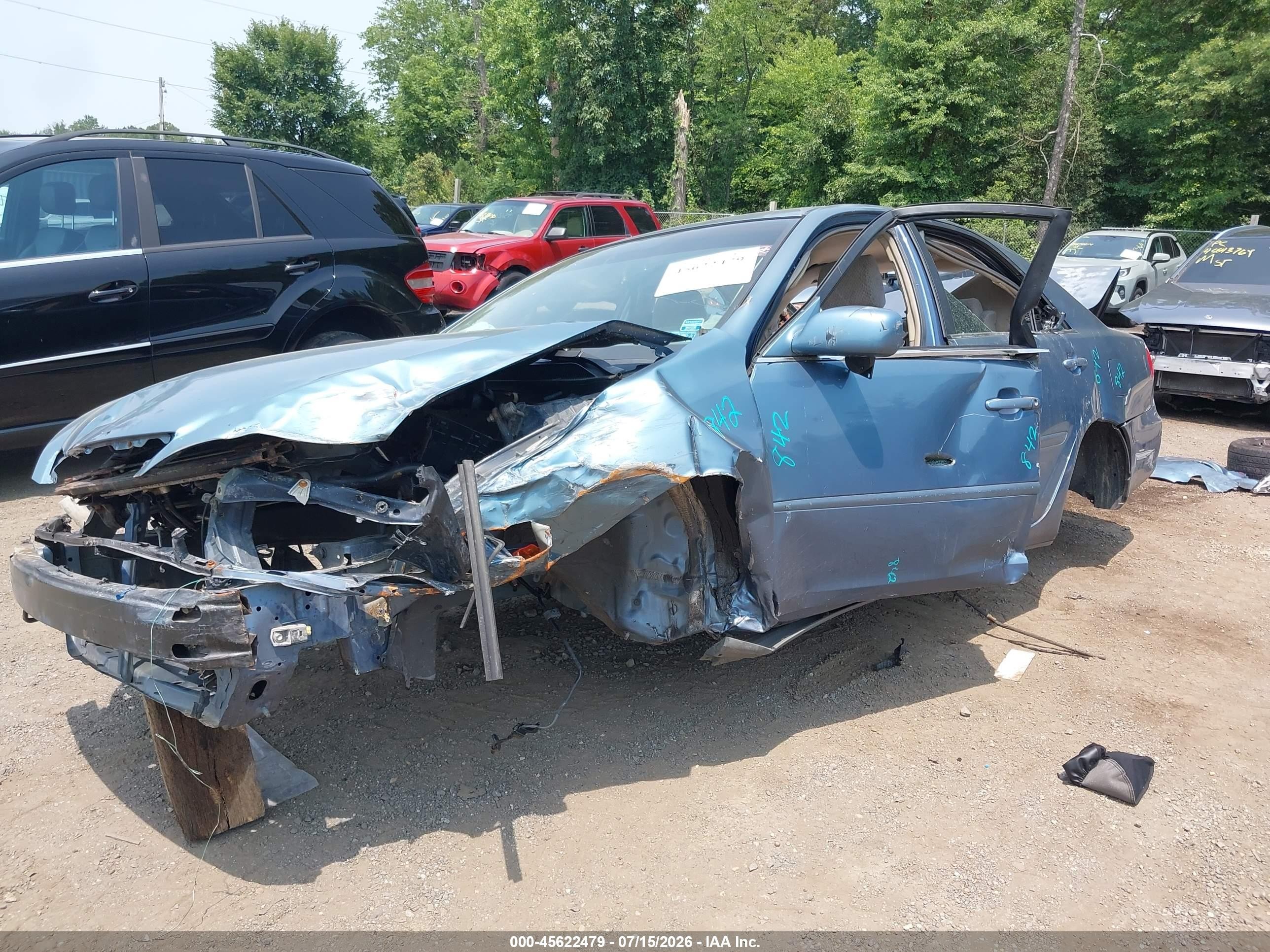 2003 Toyota Camry Le Blue vin: 4T1BE30K43U703722