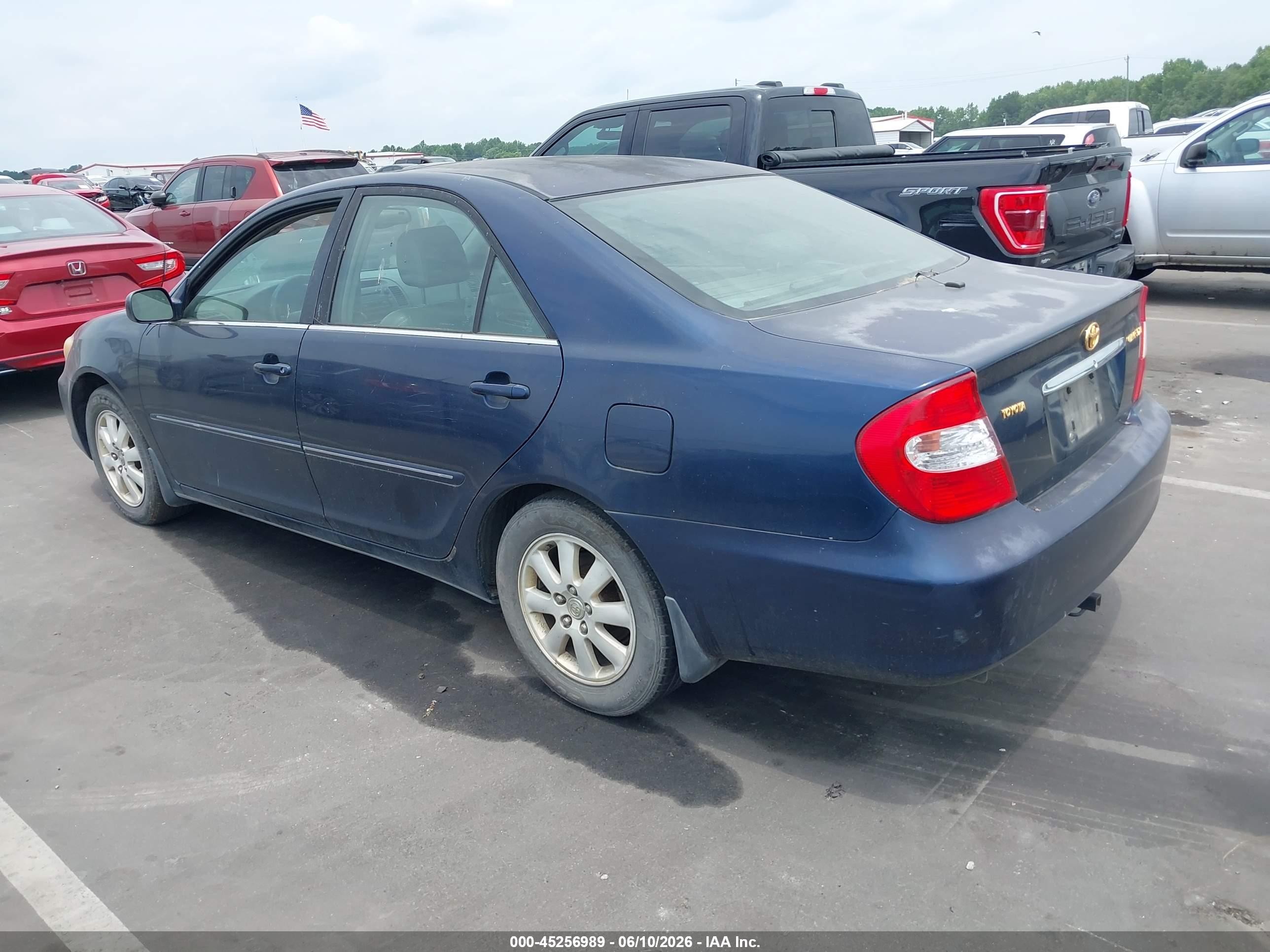 2004 Toyota Camry Xle Blue vin: 4T1BE30K44U288340