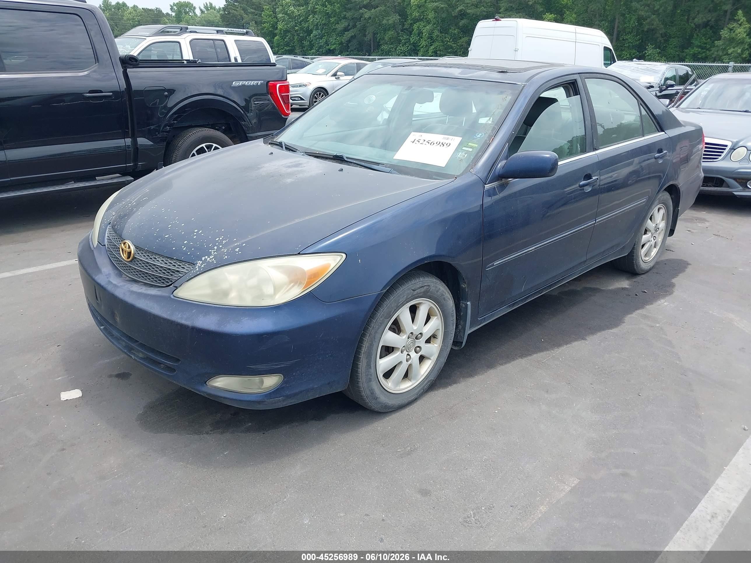 2004 Toyota Camry Xle Blue vin: 4T1BE30K44U288340