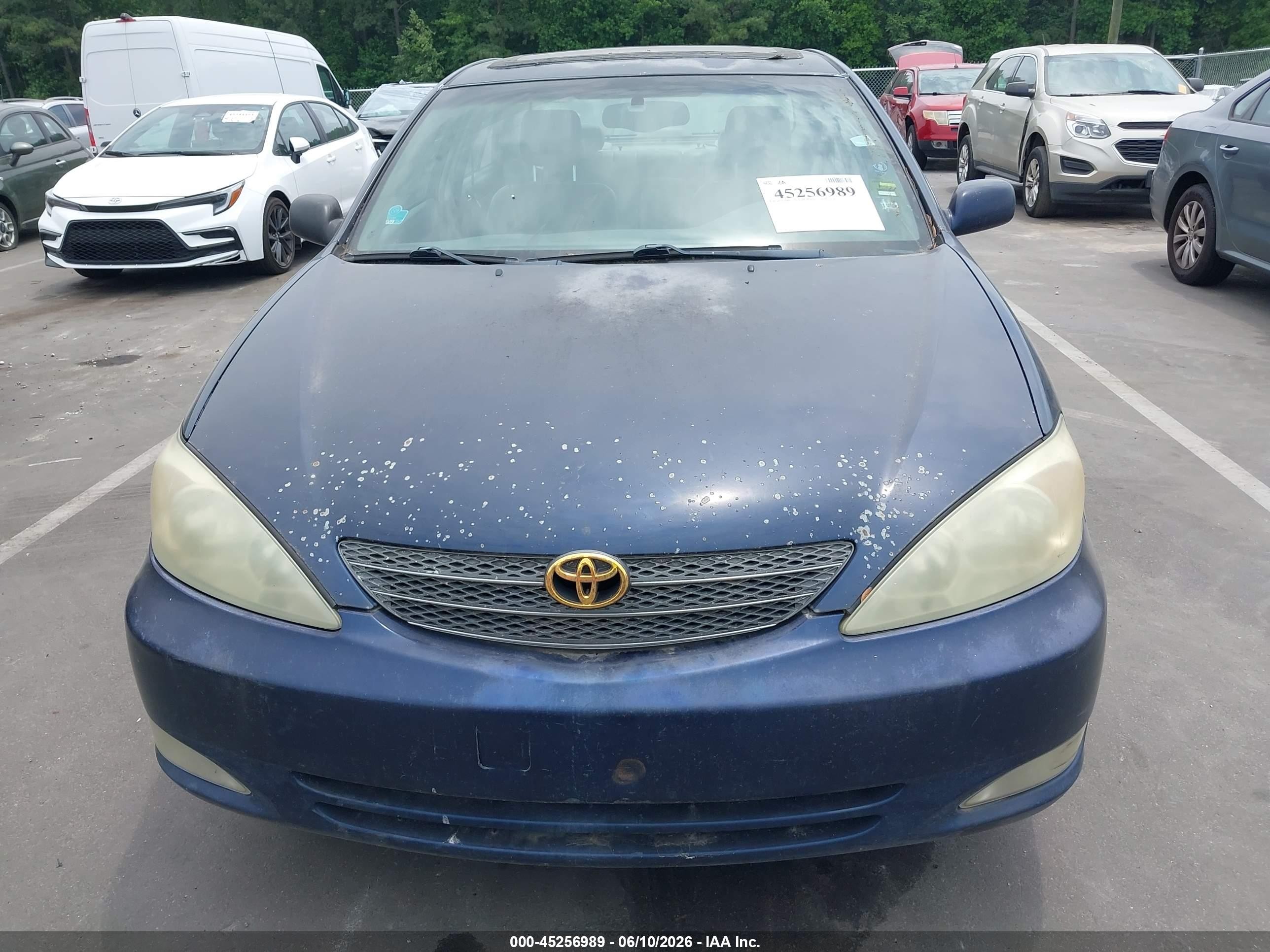 2004 Toyota Camry Xle Blue vin: 4T1BE30K44U288340