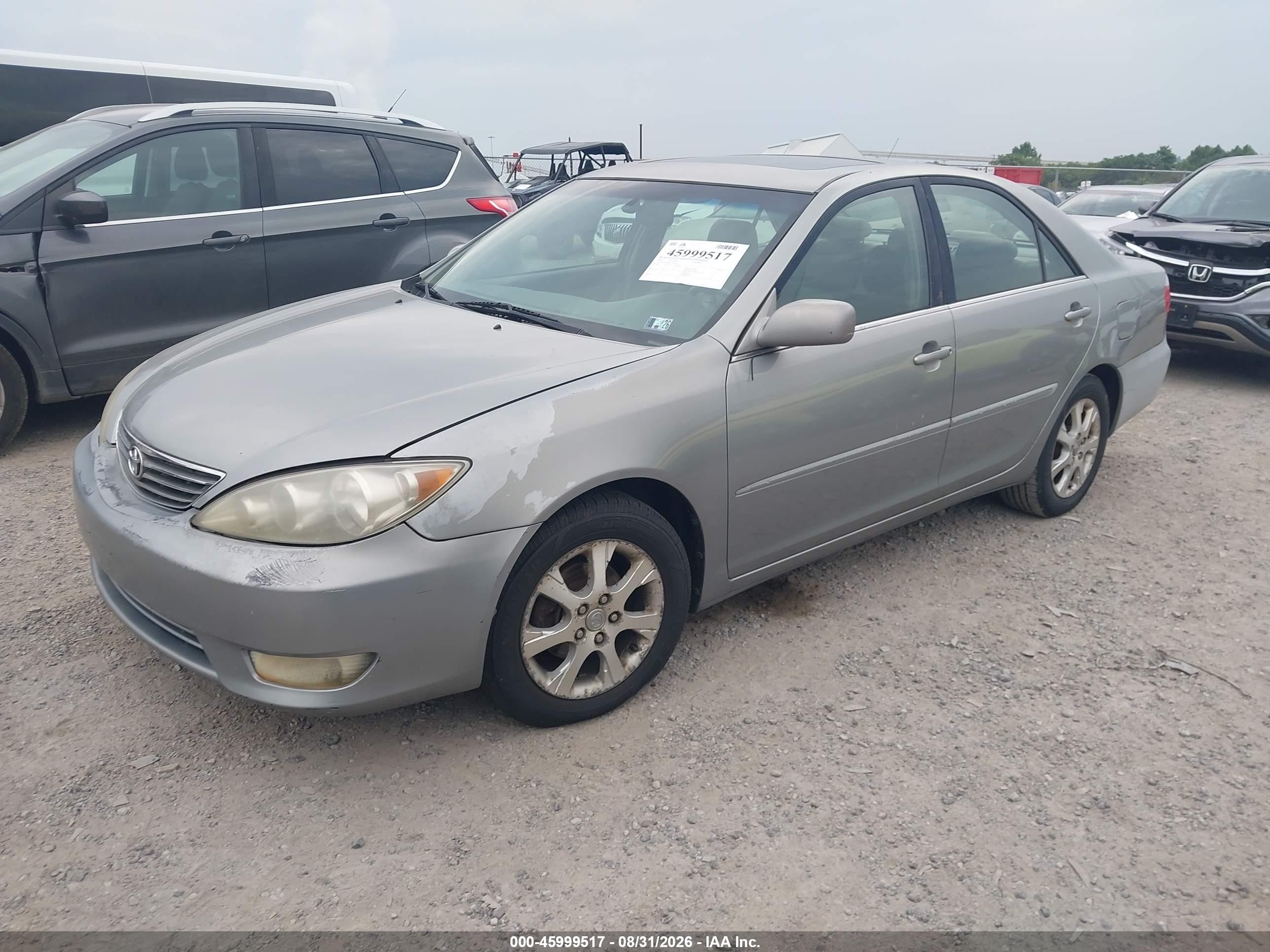 2005 Toyota Camry Xle Gray vin: 4T1BE30K45U519514