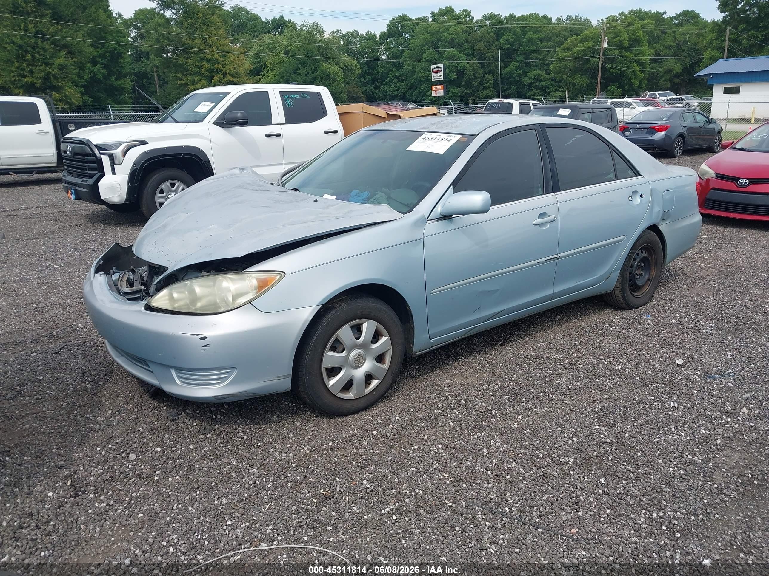 2006 Toyota Camry Le Light Blue vin: 4T1BE30K46U647513