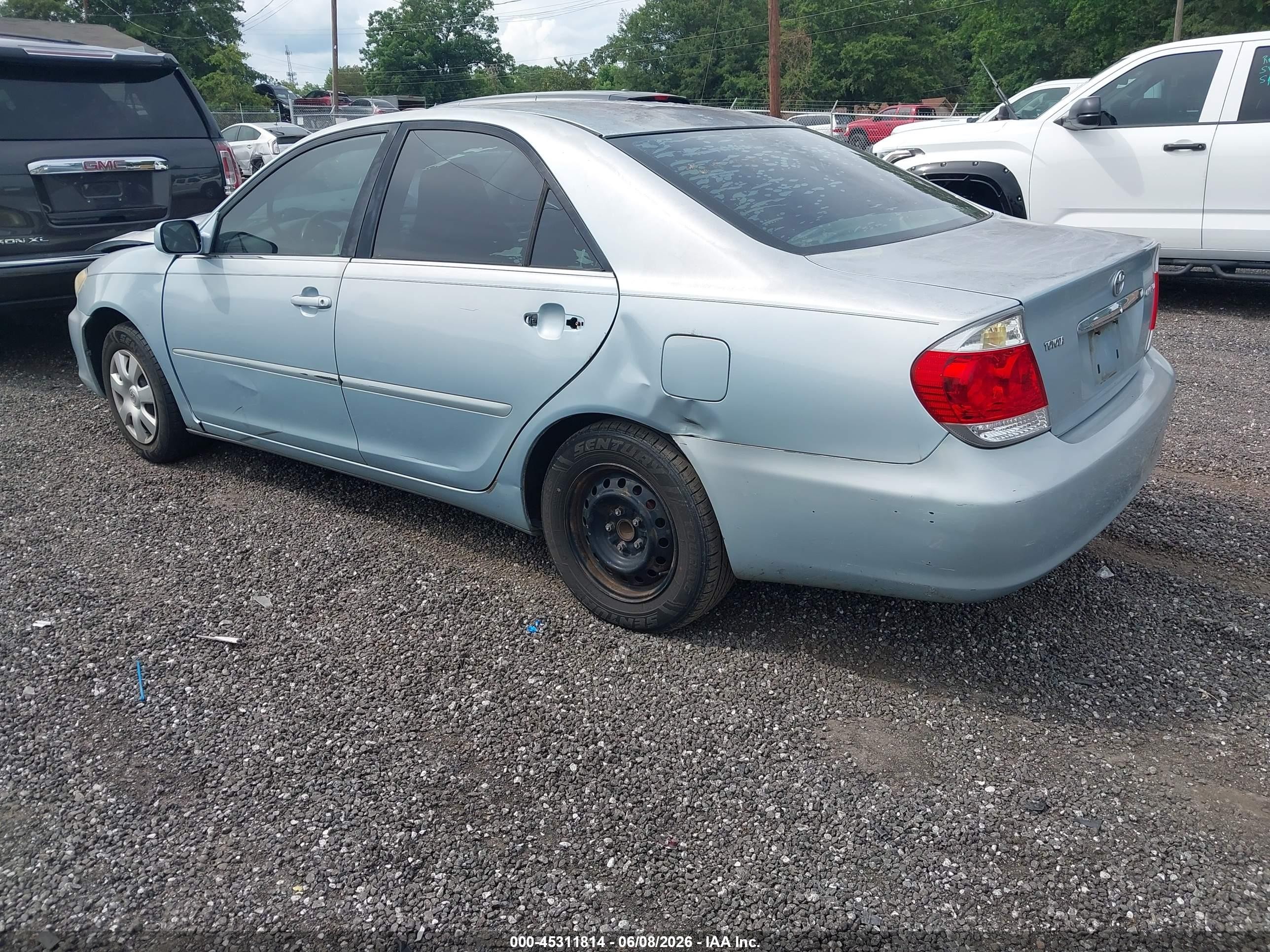 2006 Toyota Camry Le Light Blue vin: 4T1BE30K46U647513