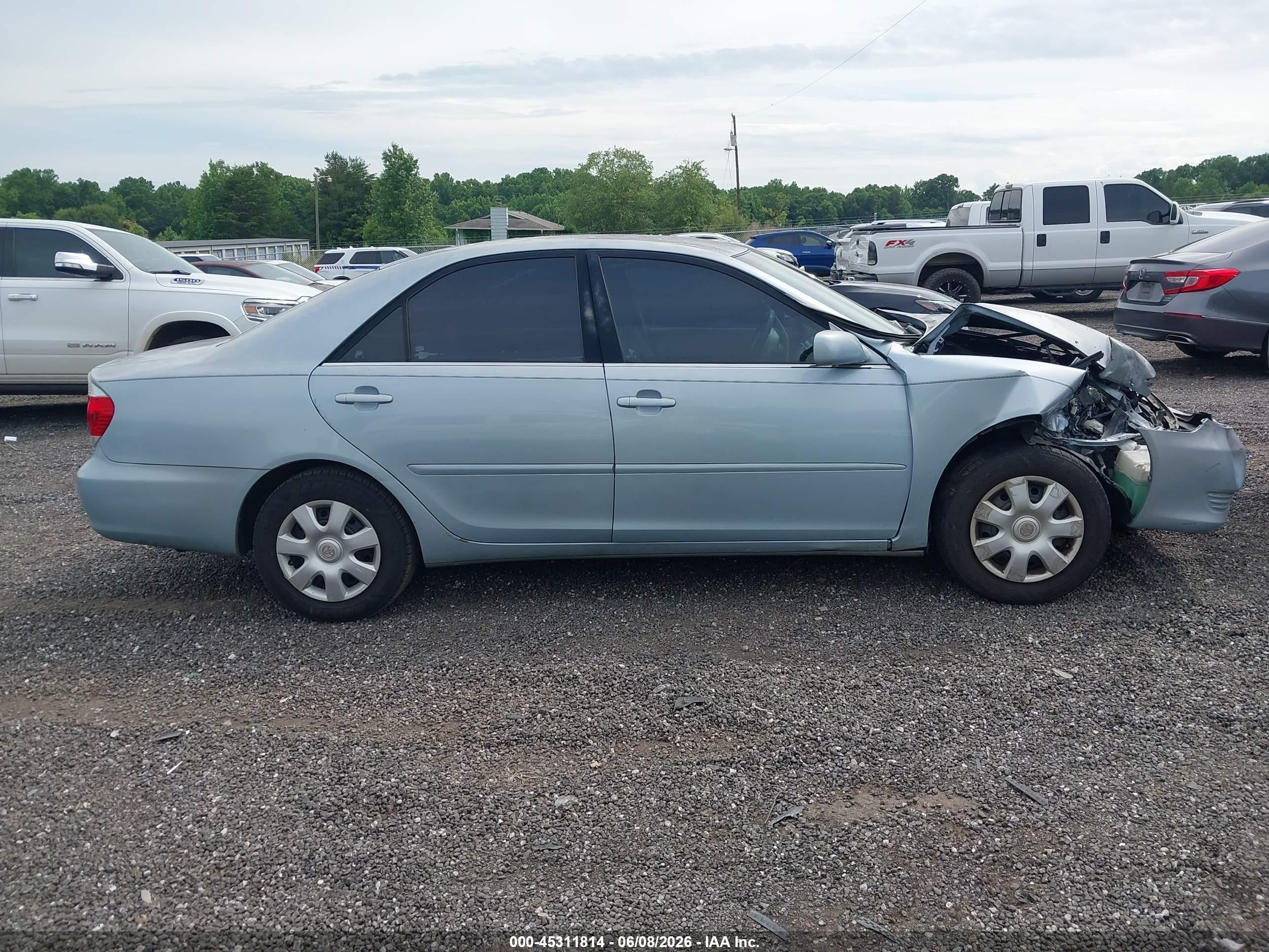 2006 Toyota Camry Le Light Blue vin: 4T1BE30K46U647513