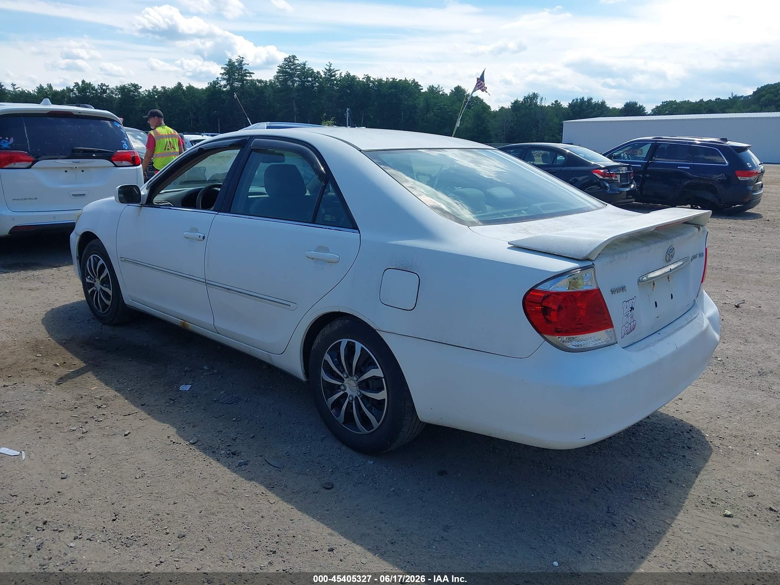 2006 Toyota Camry Xle White vin: 4T1BE30K46U720993