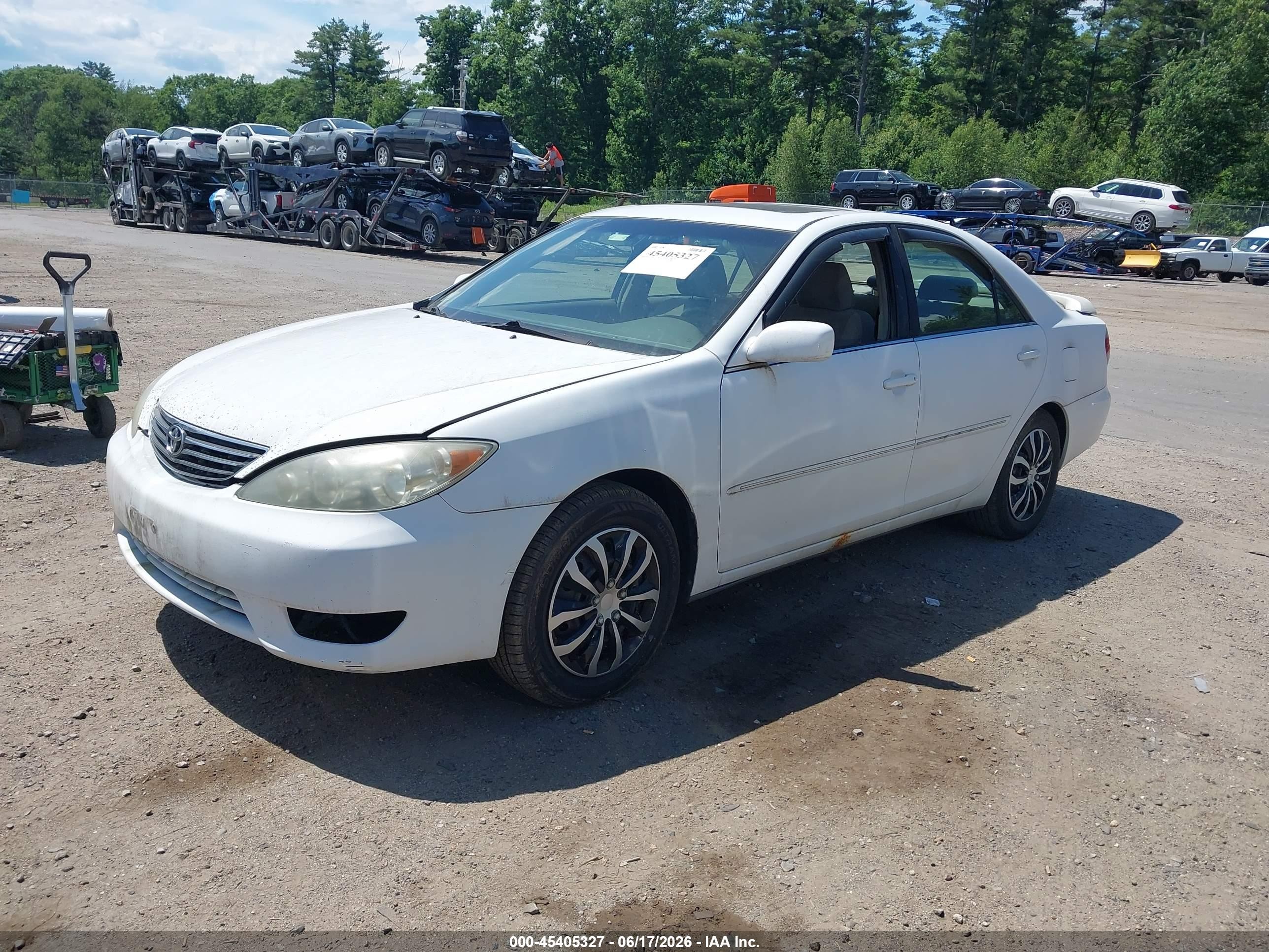 2006 Toyota Camry Xle White vin: 4T1BE30K46U720993