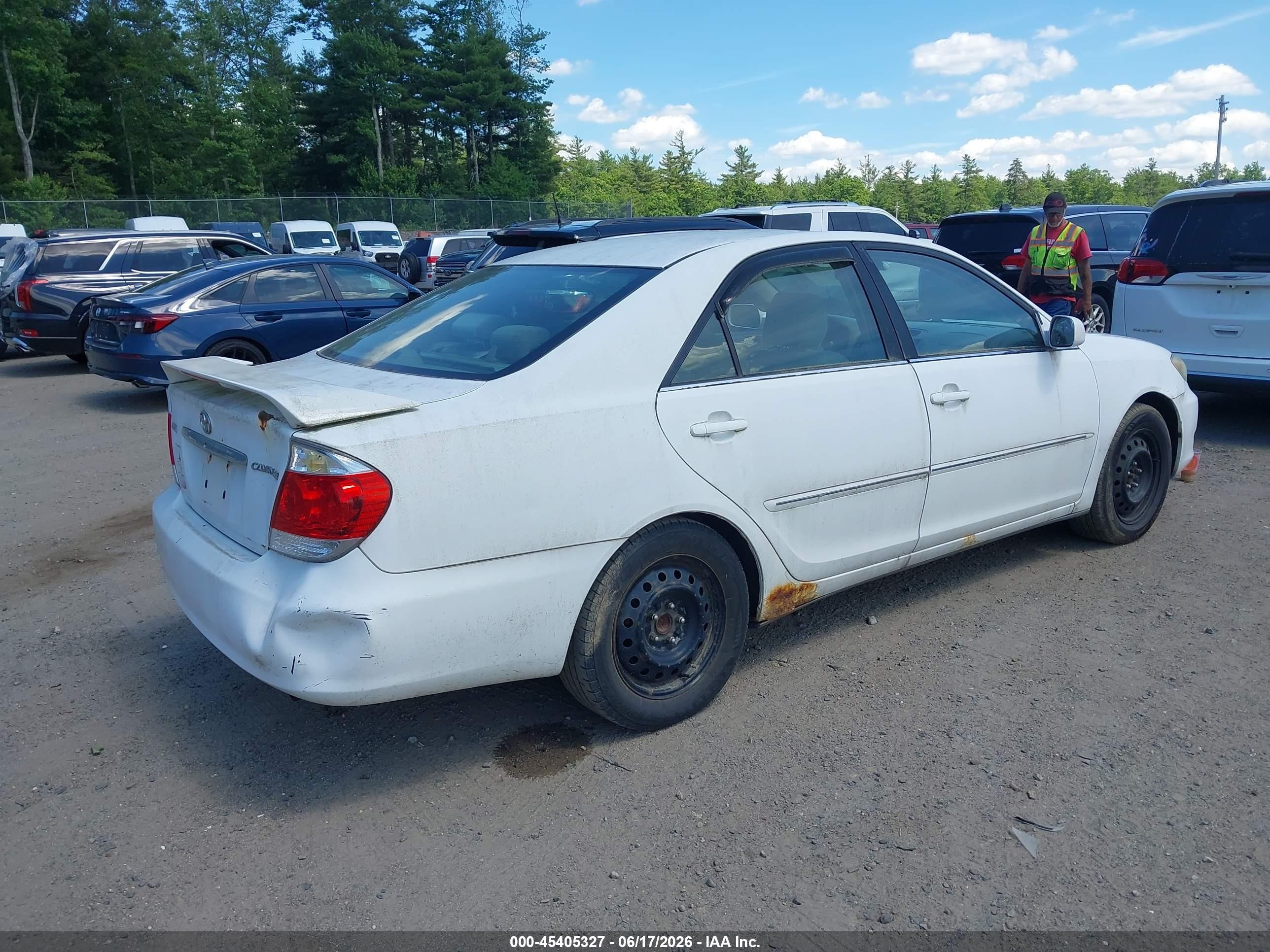 2006 Toyota Camry Xle White vin: 4T1BE30K46U720993