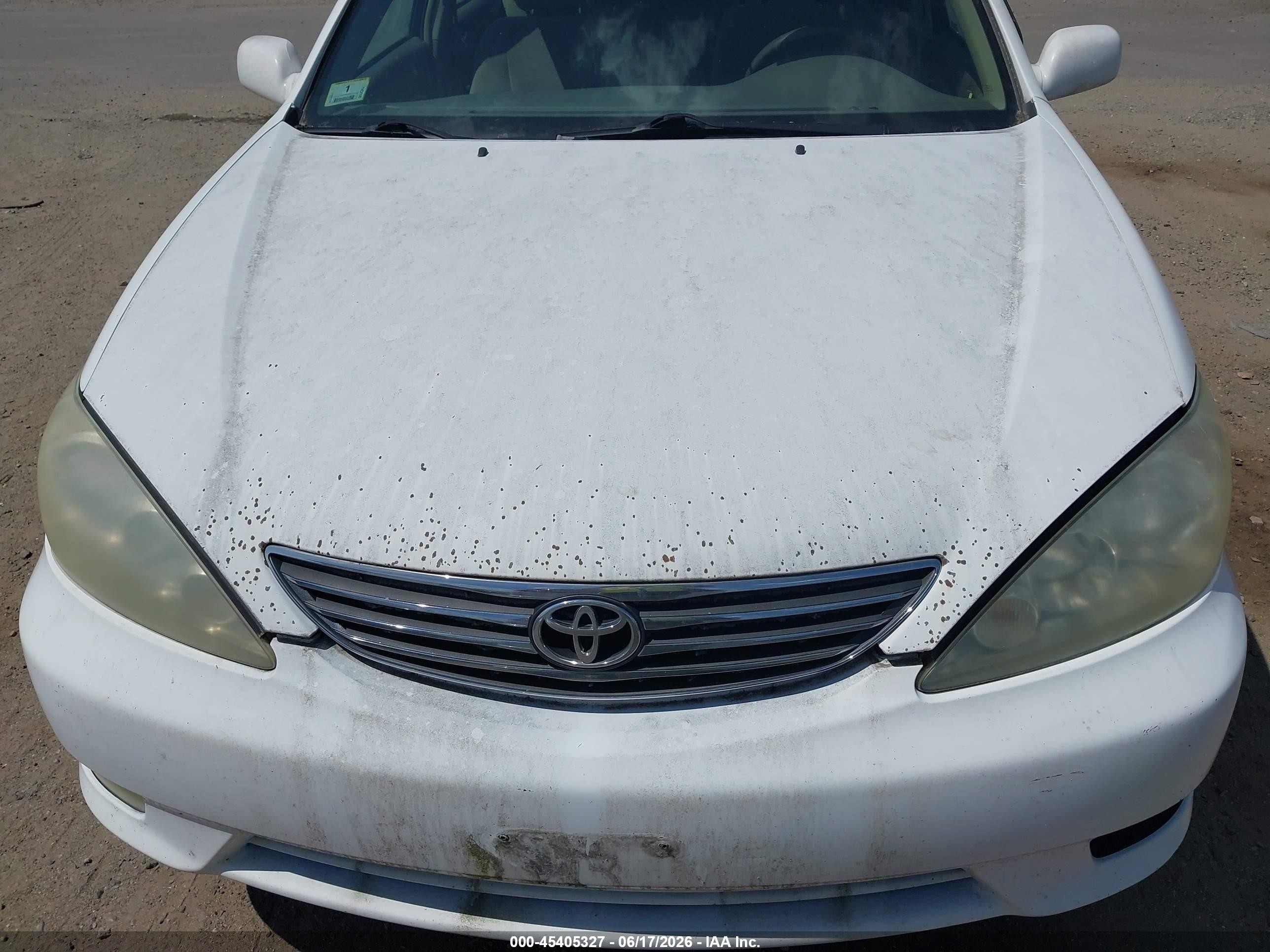 2006 Toyota Camry Xle White vin: 4T1BE30K46U720993