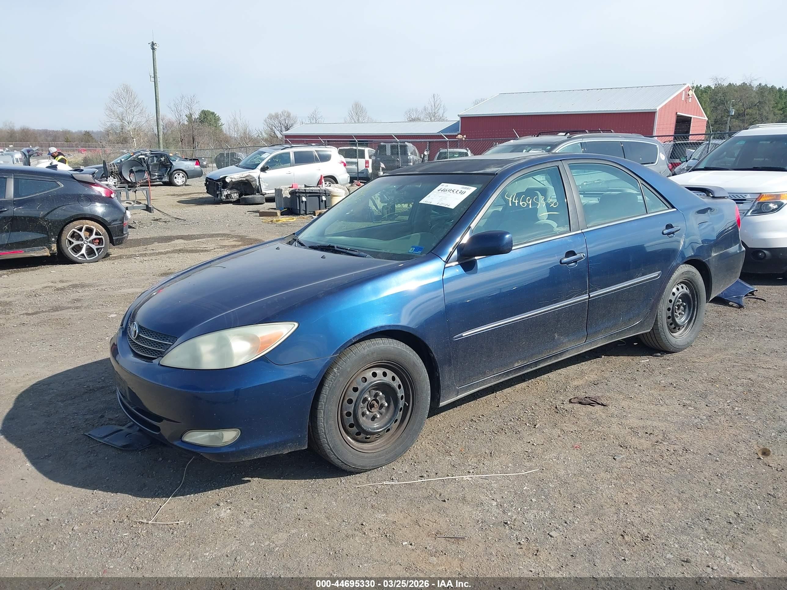 2003 Toyota Camry Xle Dark Blue vin: 4T1BE30K53U177777