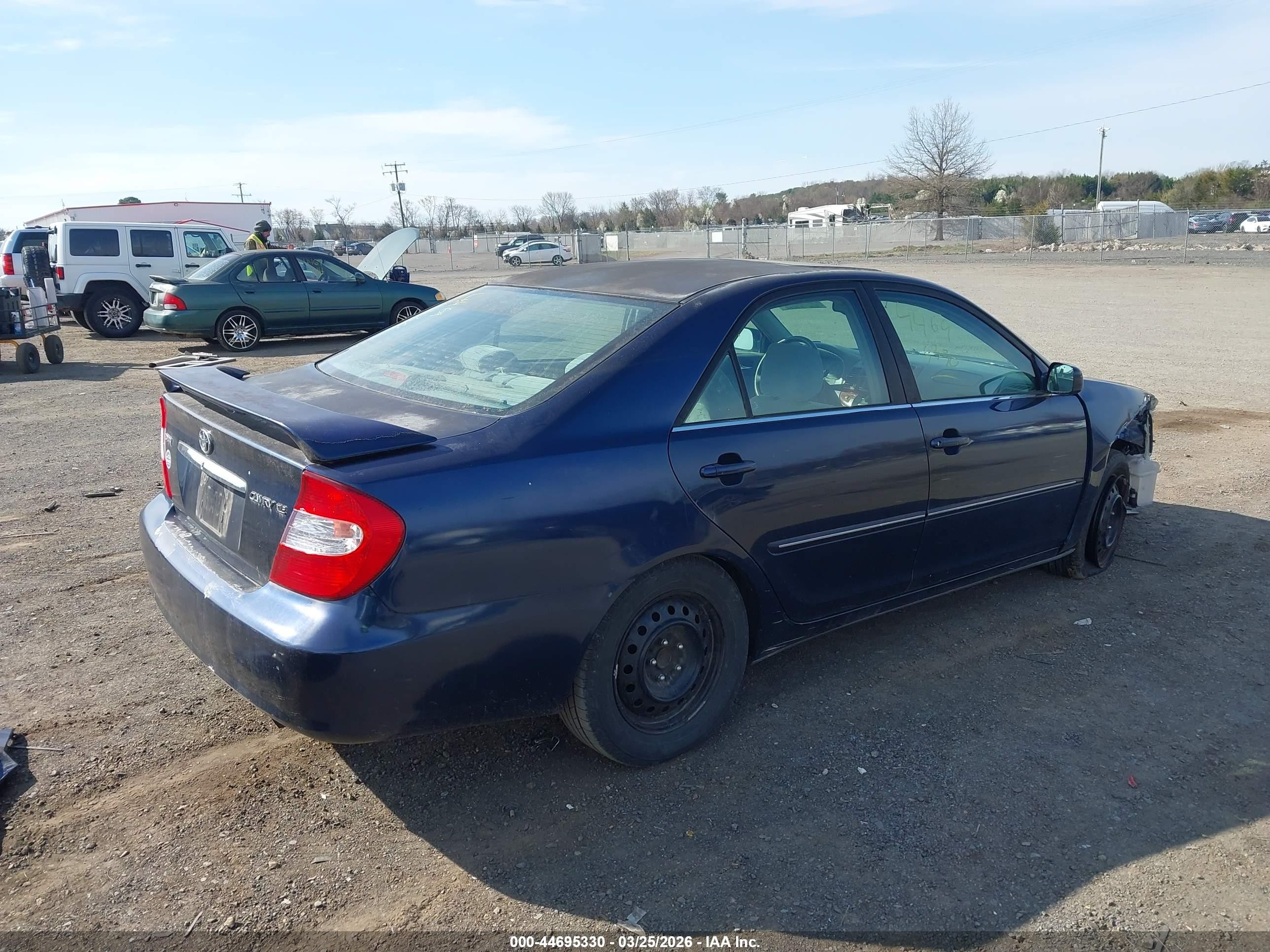 2003 Toyota Camry Xle Dark Blue vin: 4T1BE30K53U177777