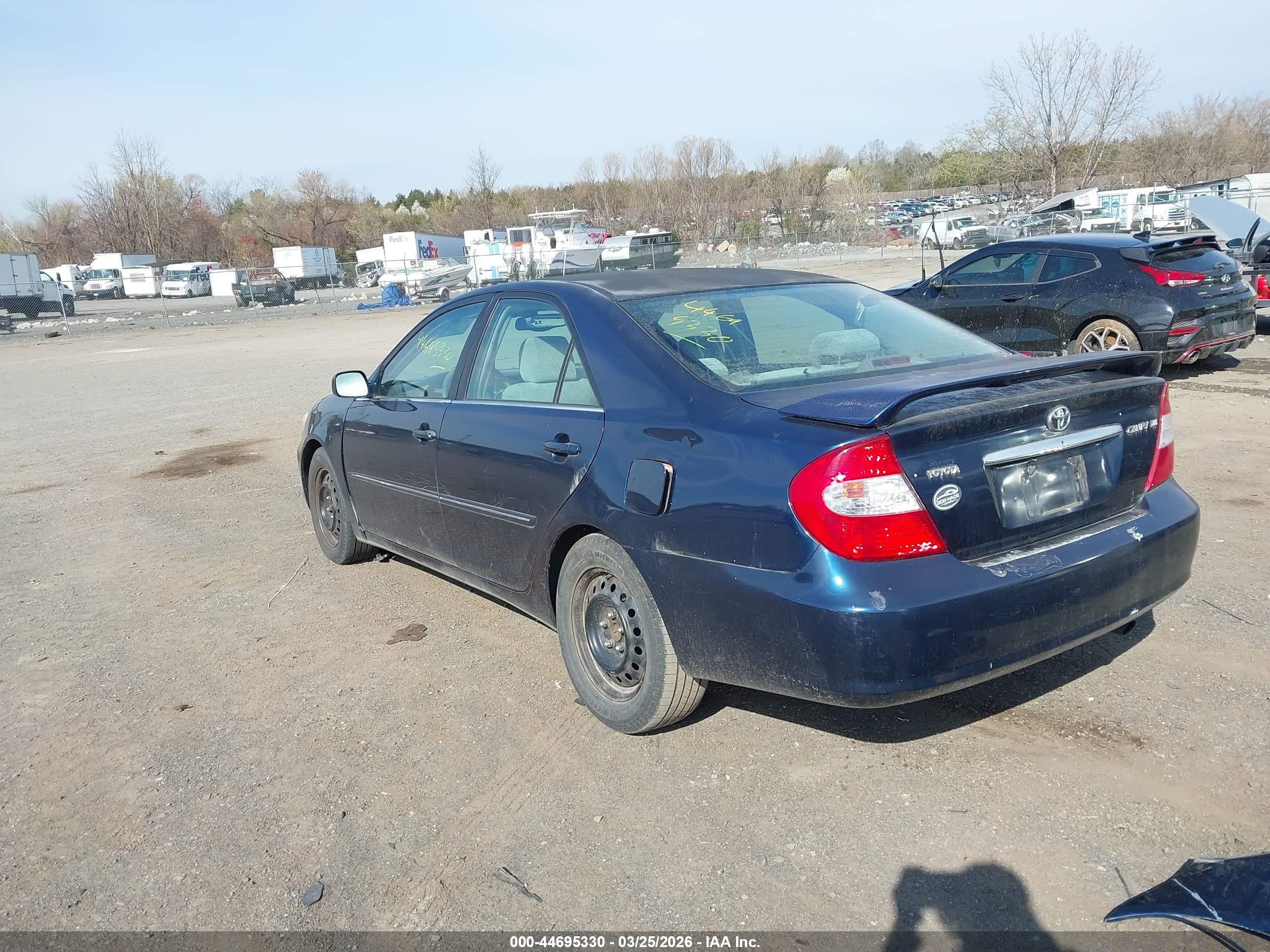 2003 Toyota Camry Xle Dark Blue vin: 4T1BE30K53U177777