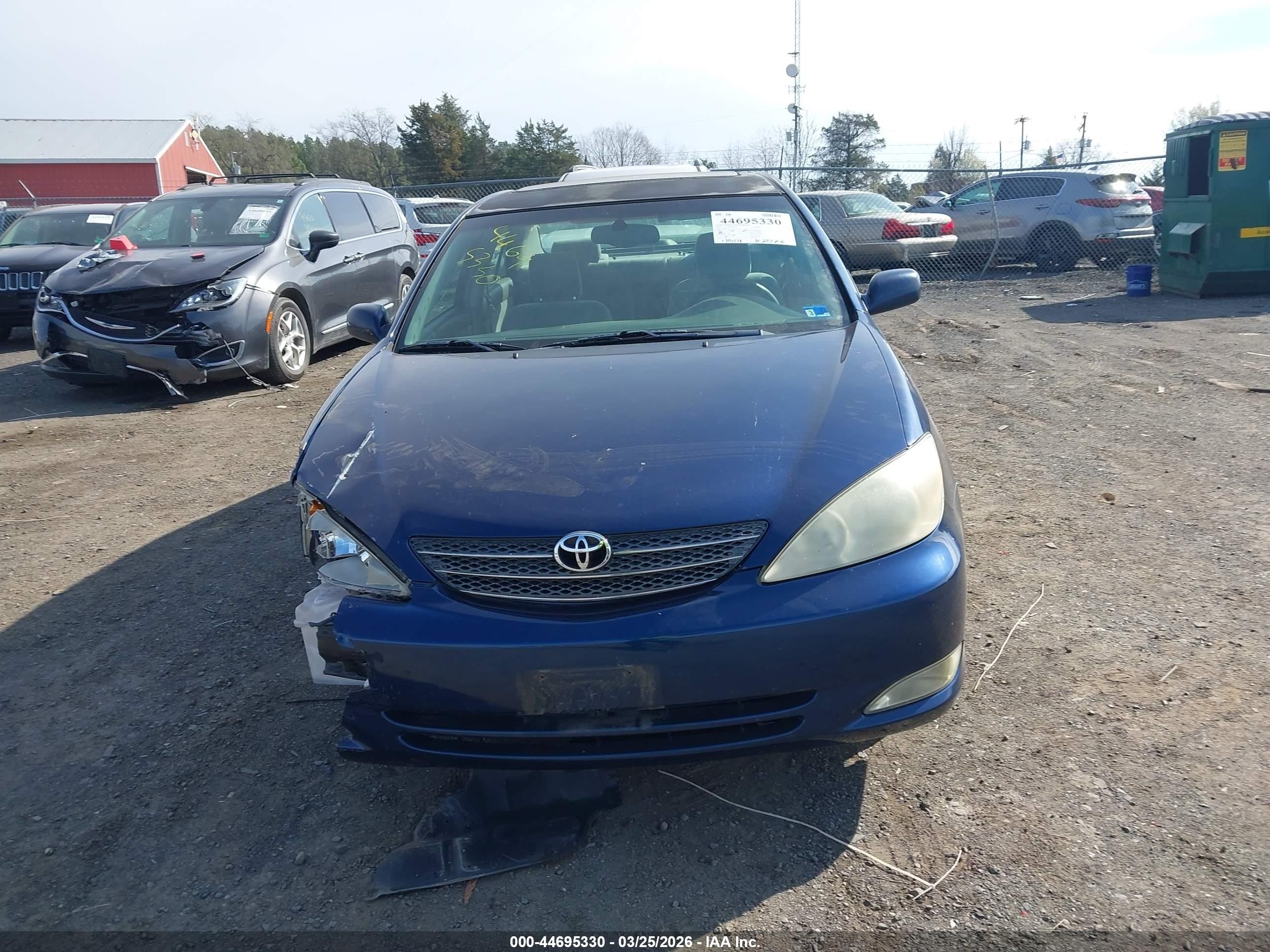 2003 Toyota Camry Xle Dark Blue vin: 4T1BE30K53U177777