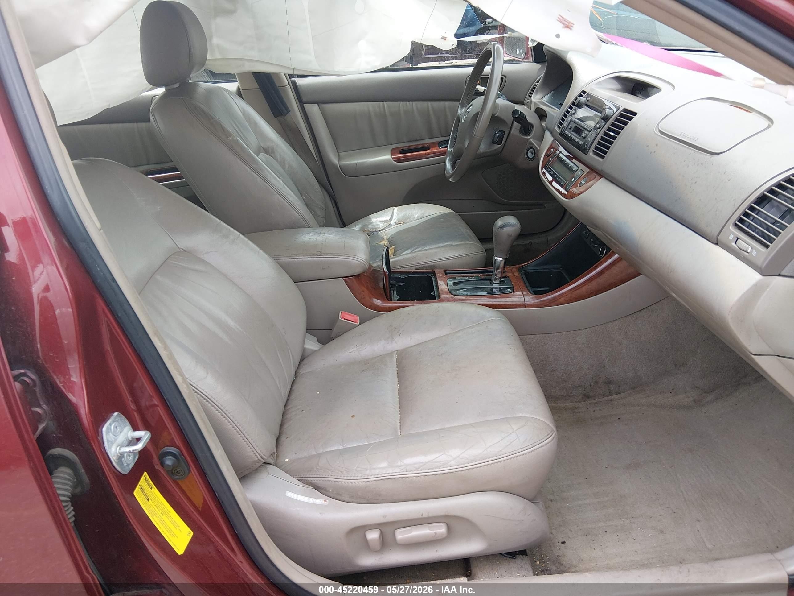 2003 Toyota Camry Xle Red vin: 4T1BE30K53U230378