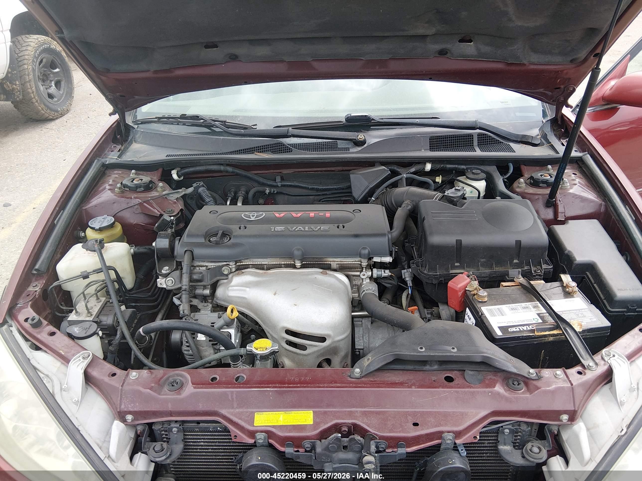 2003 Toyota Camry Xle Red vin: 4T1BE30K53U230378