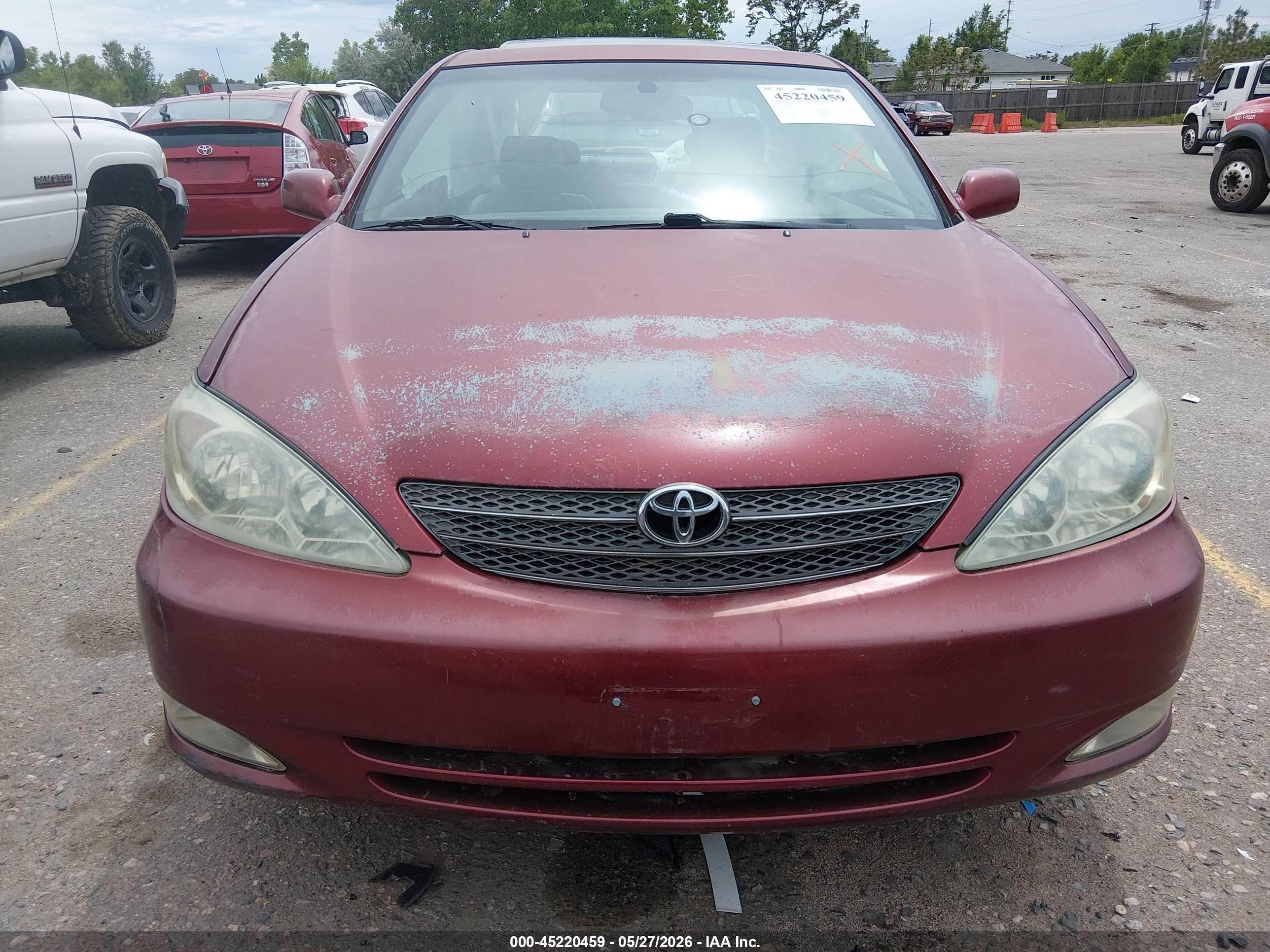 2003 Toyota Camry Xle Red vin: 4T1BE30K53U230378