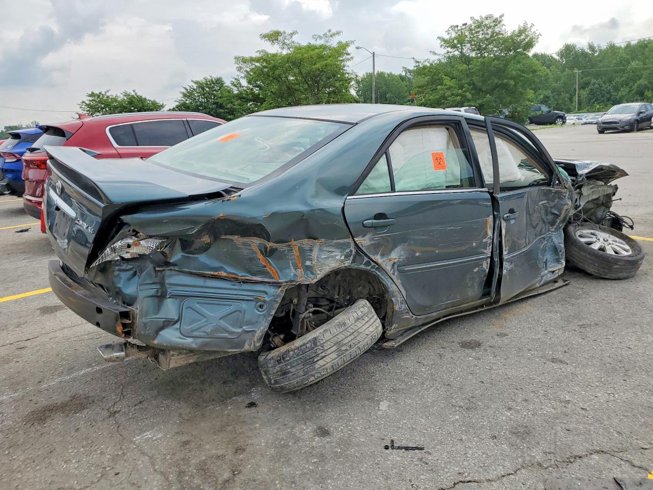 2004 Toyota Camry Xle Зеленый vin: 4T1BE30K54U291067