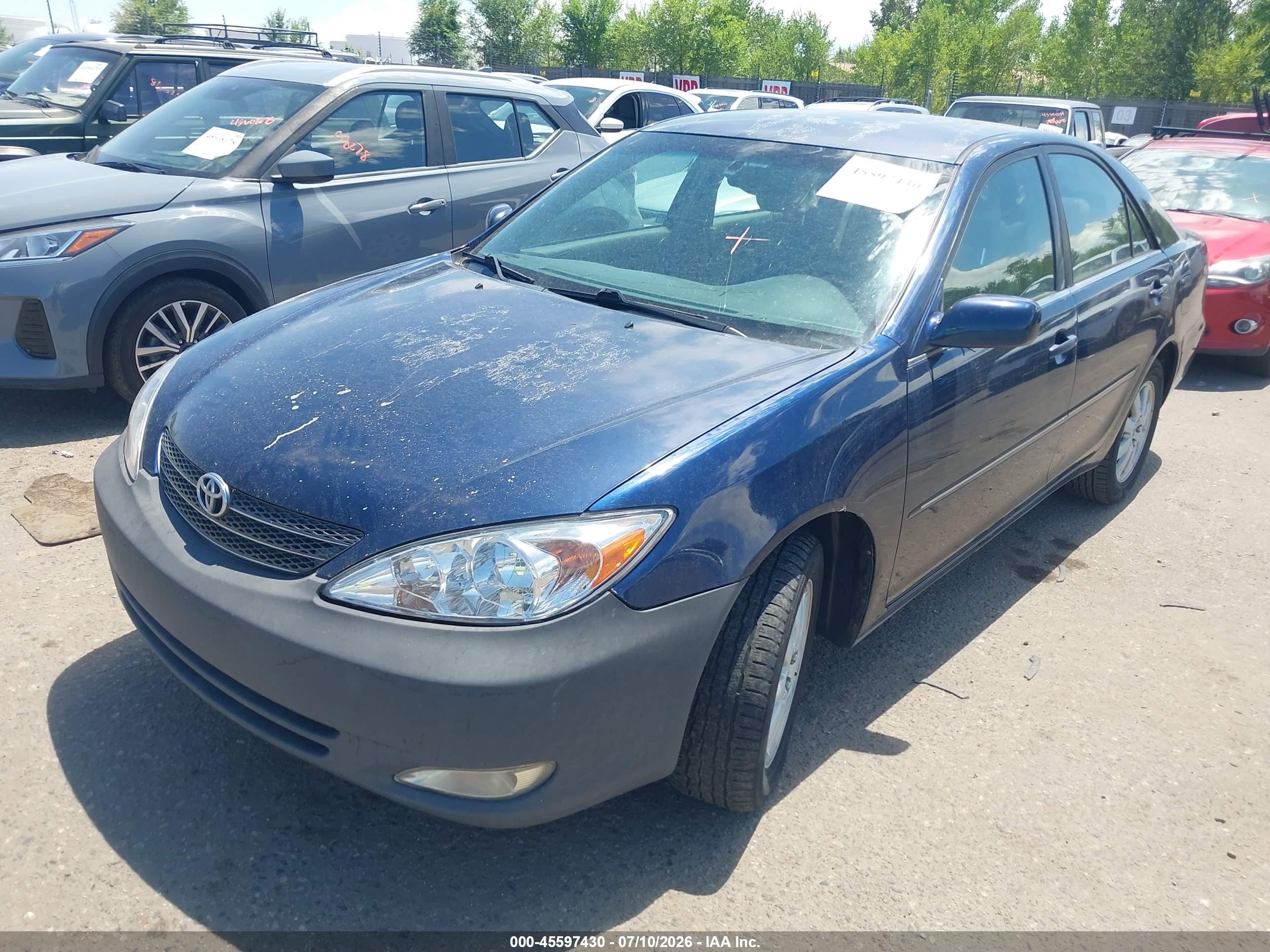 2004 Toyota Camry Xle Blue vin: 4T1BE30K54U341532