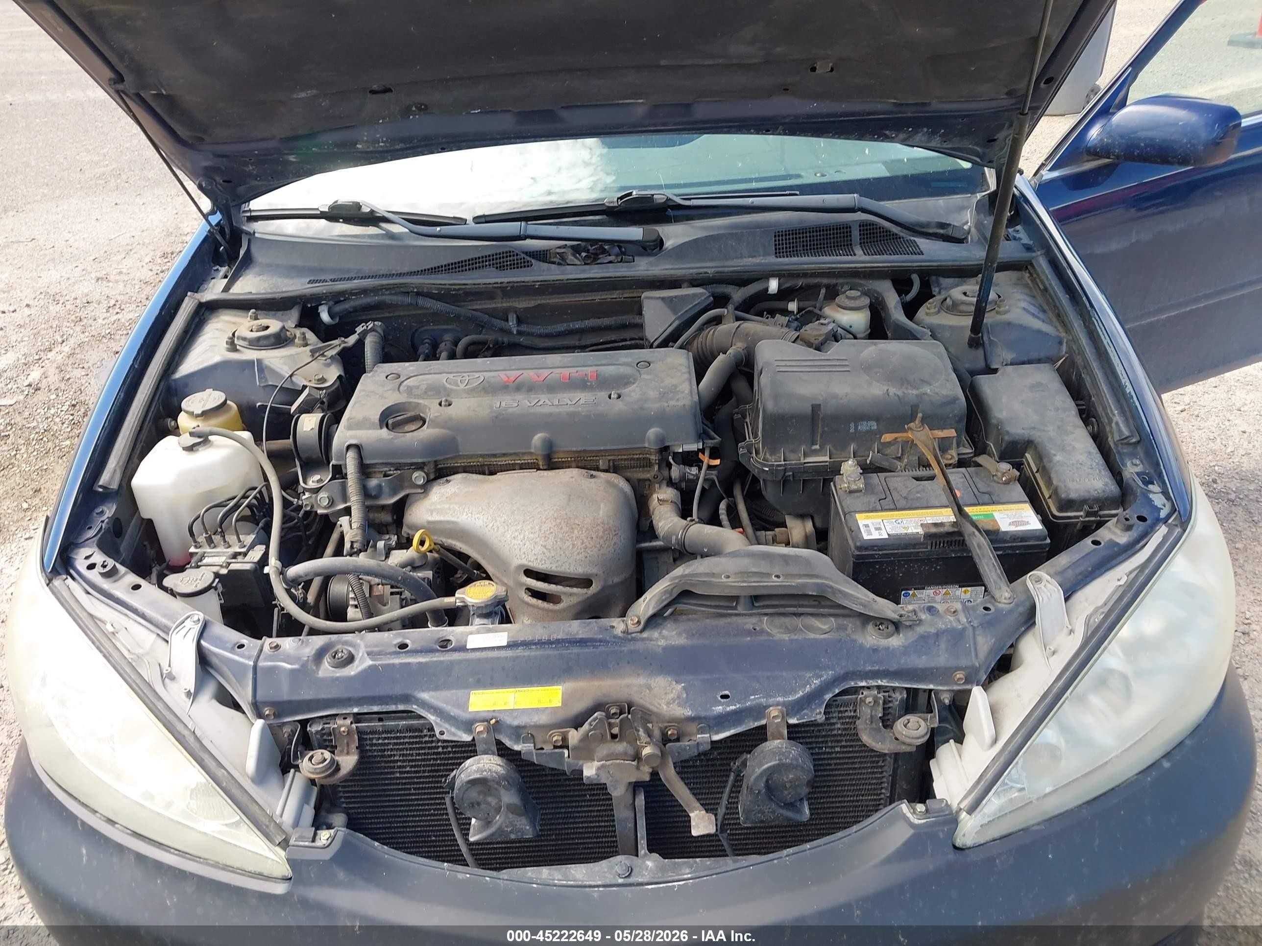 2005 Toyota Camry Le Blue vin: 4T1BE30K55U035593