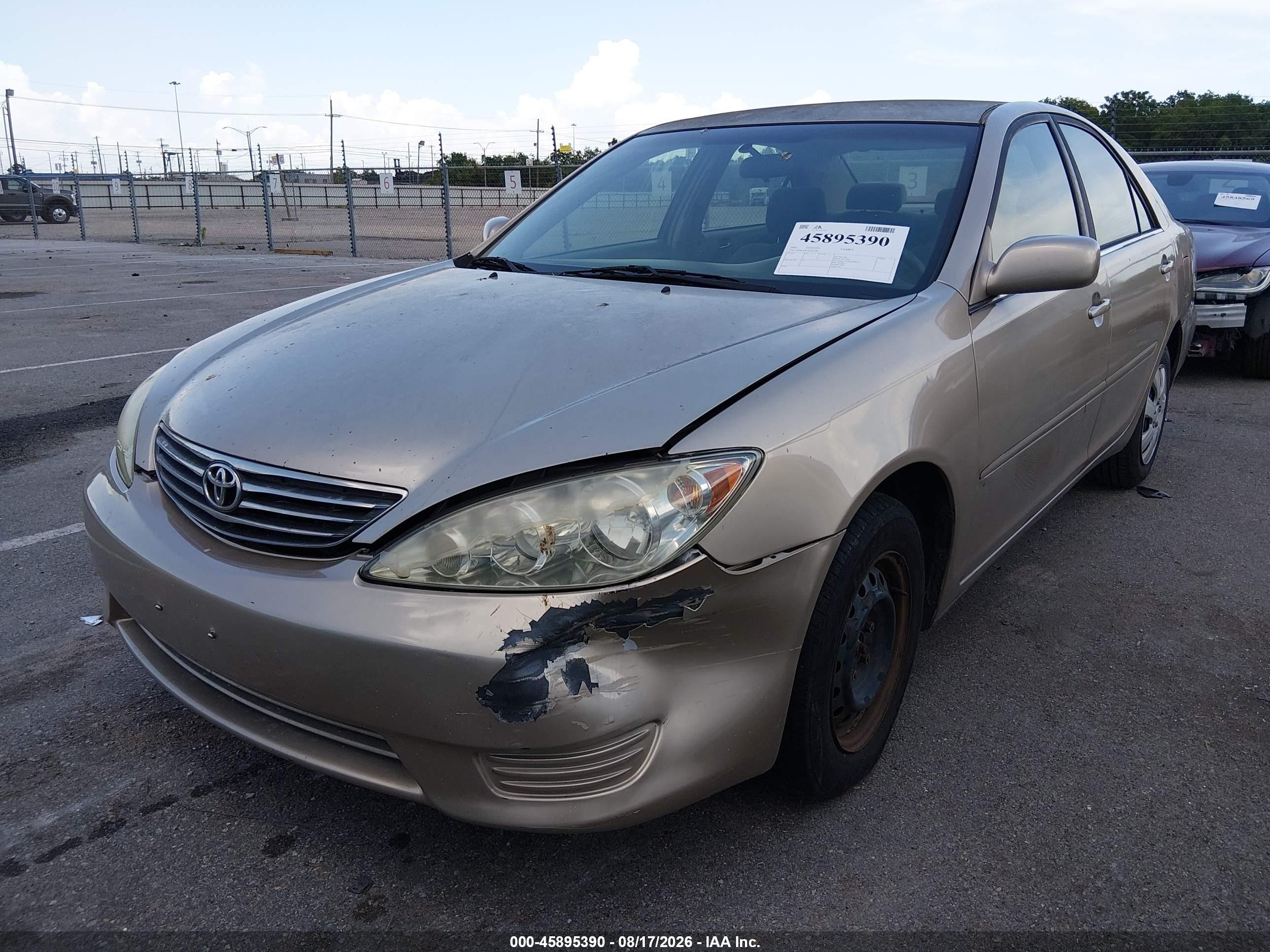 2005 Toyota Camry Le Бежевый vin: 4T1BE30K55U961766