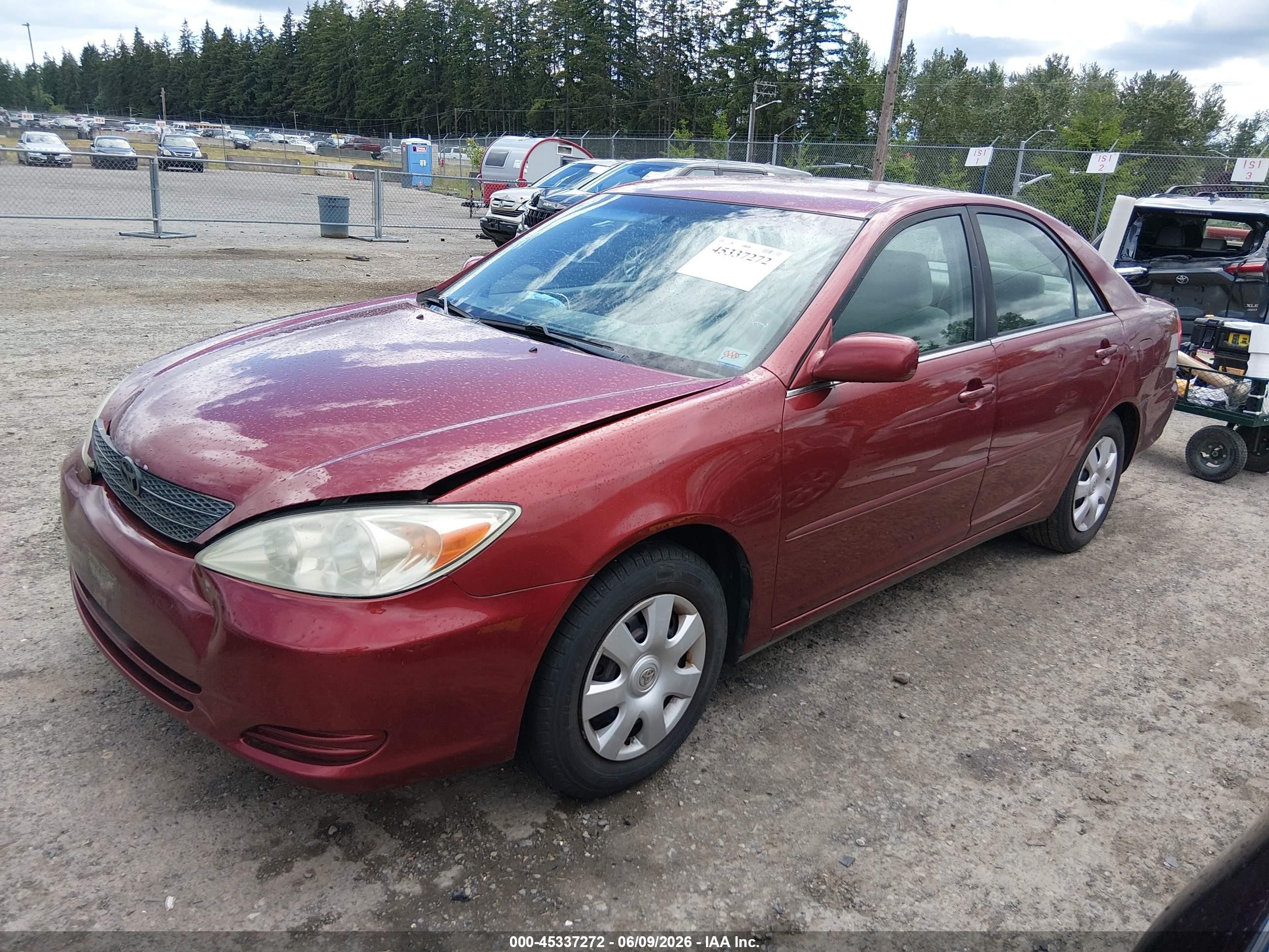 2002 Toyota Camry Le Gray vin: 4T1BE30K62U575885