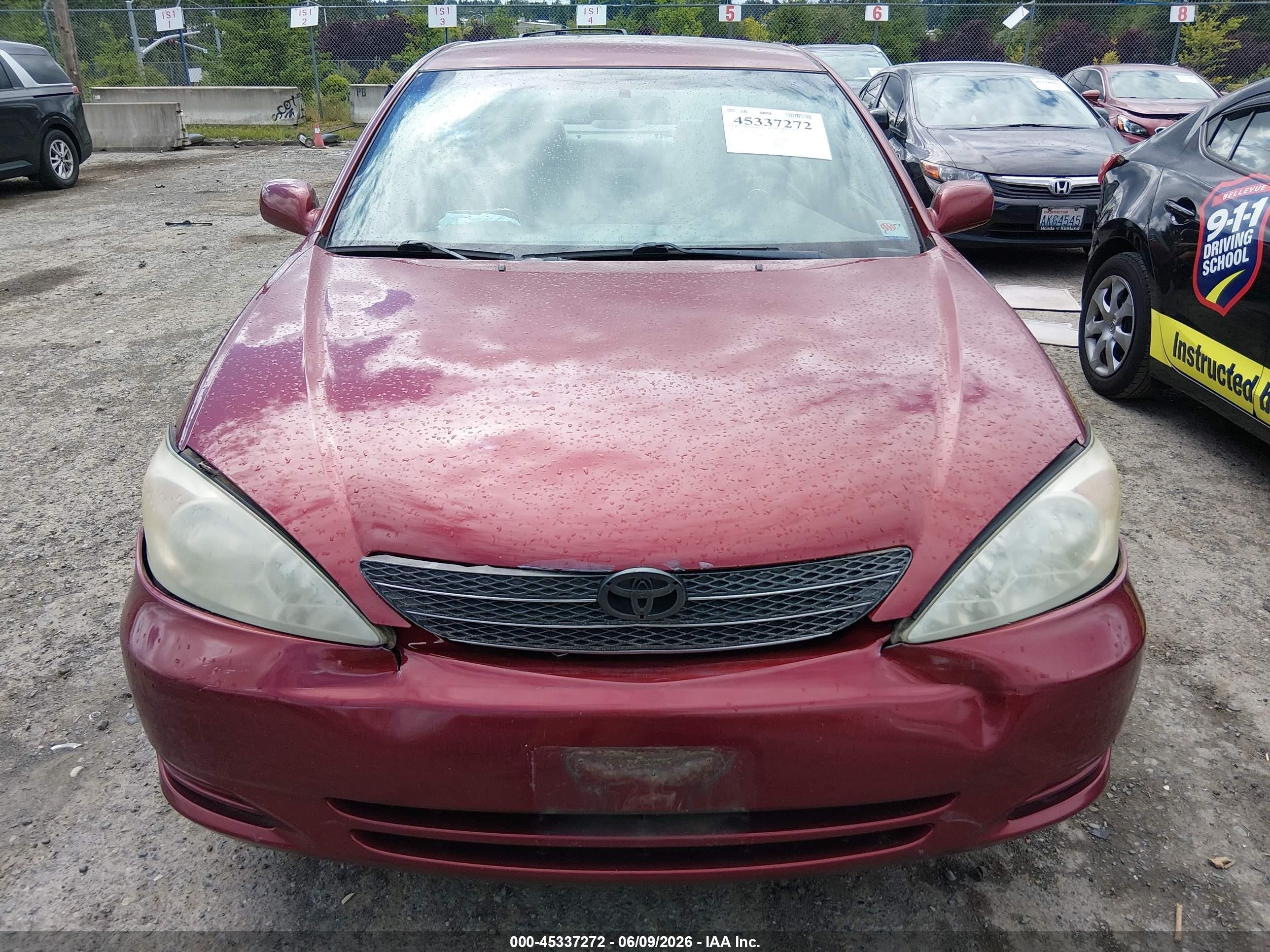 2002 Toyota Camry Le Gray vin: 4T1BE30K62U575885