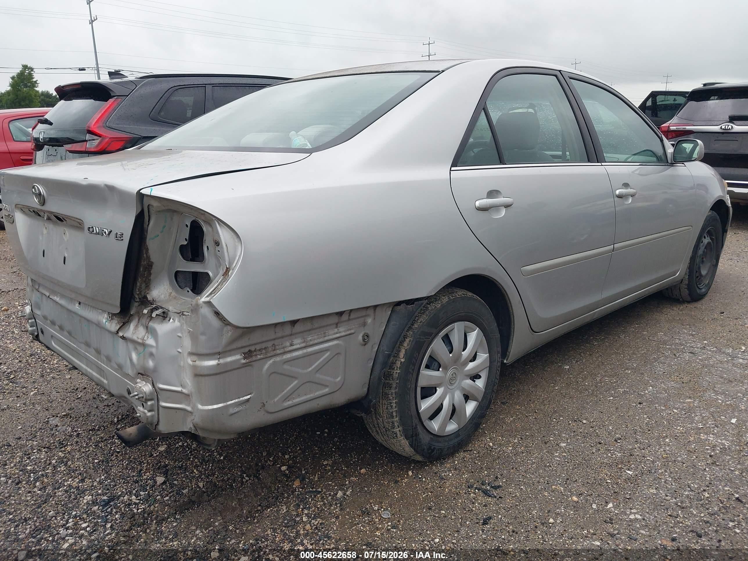 2006 Toyota Camry Le Silver vin: 4T1BE30K66U138202