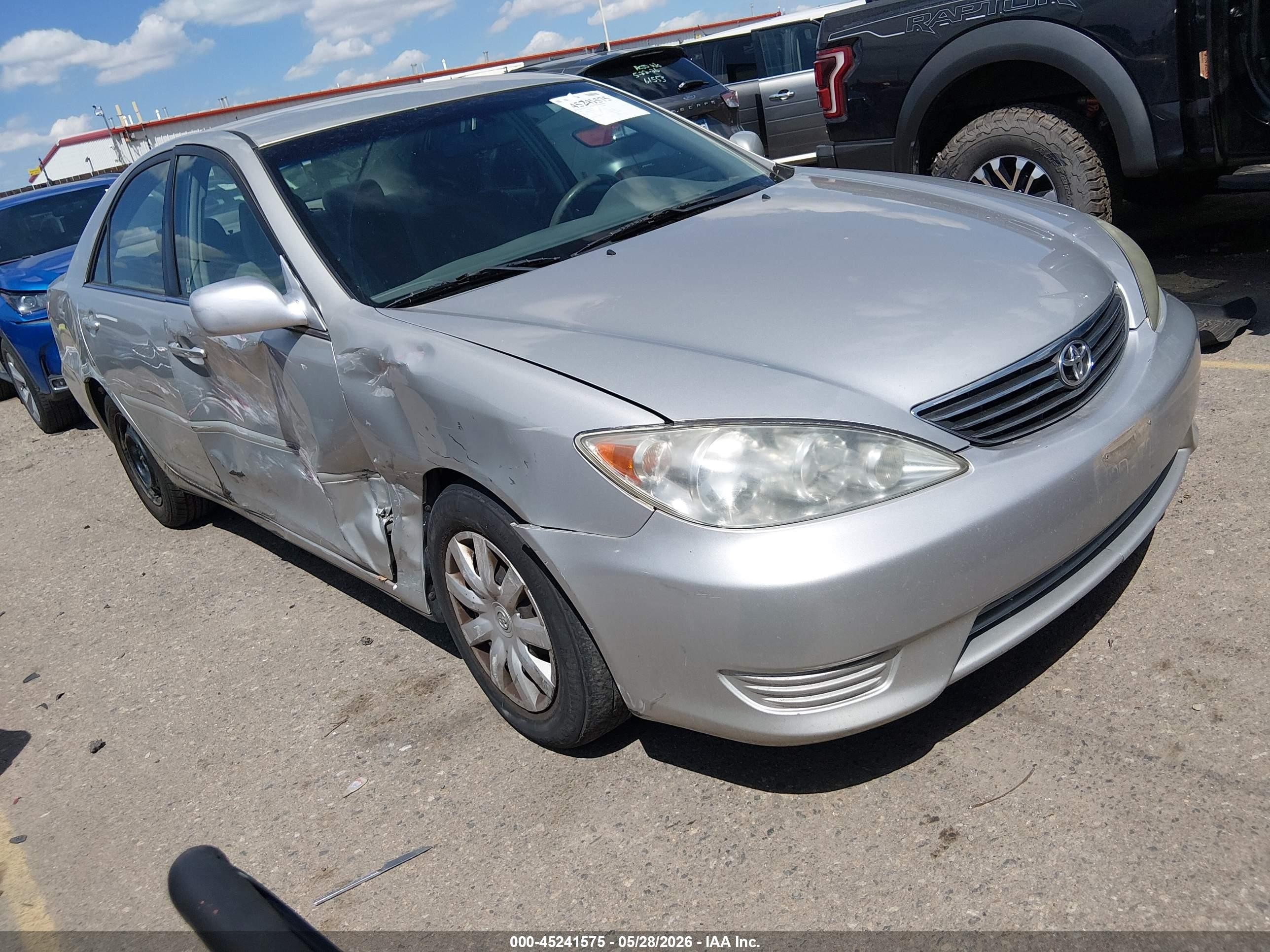 2006 Toyota Camry Le Silver vin: 4T1BE30K66U159907