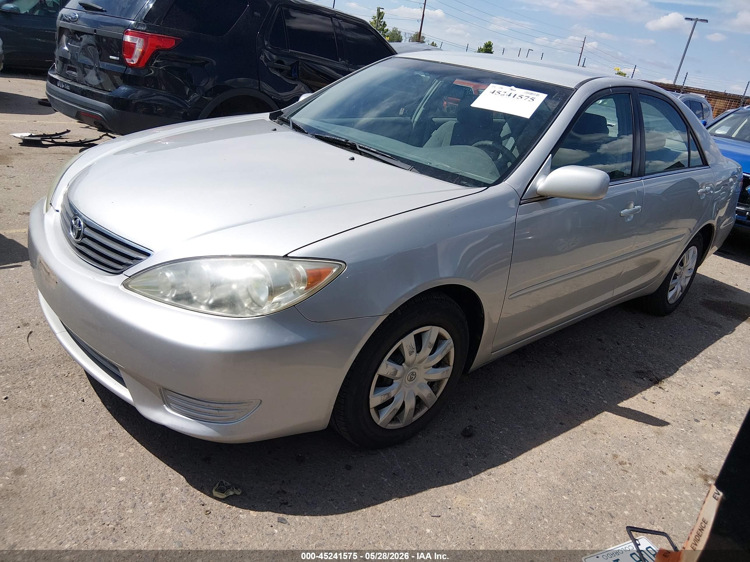 2006 Toyota Camry Le Silver vin: 4T1BE30K66U159907