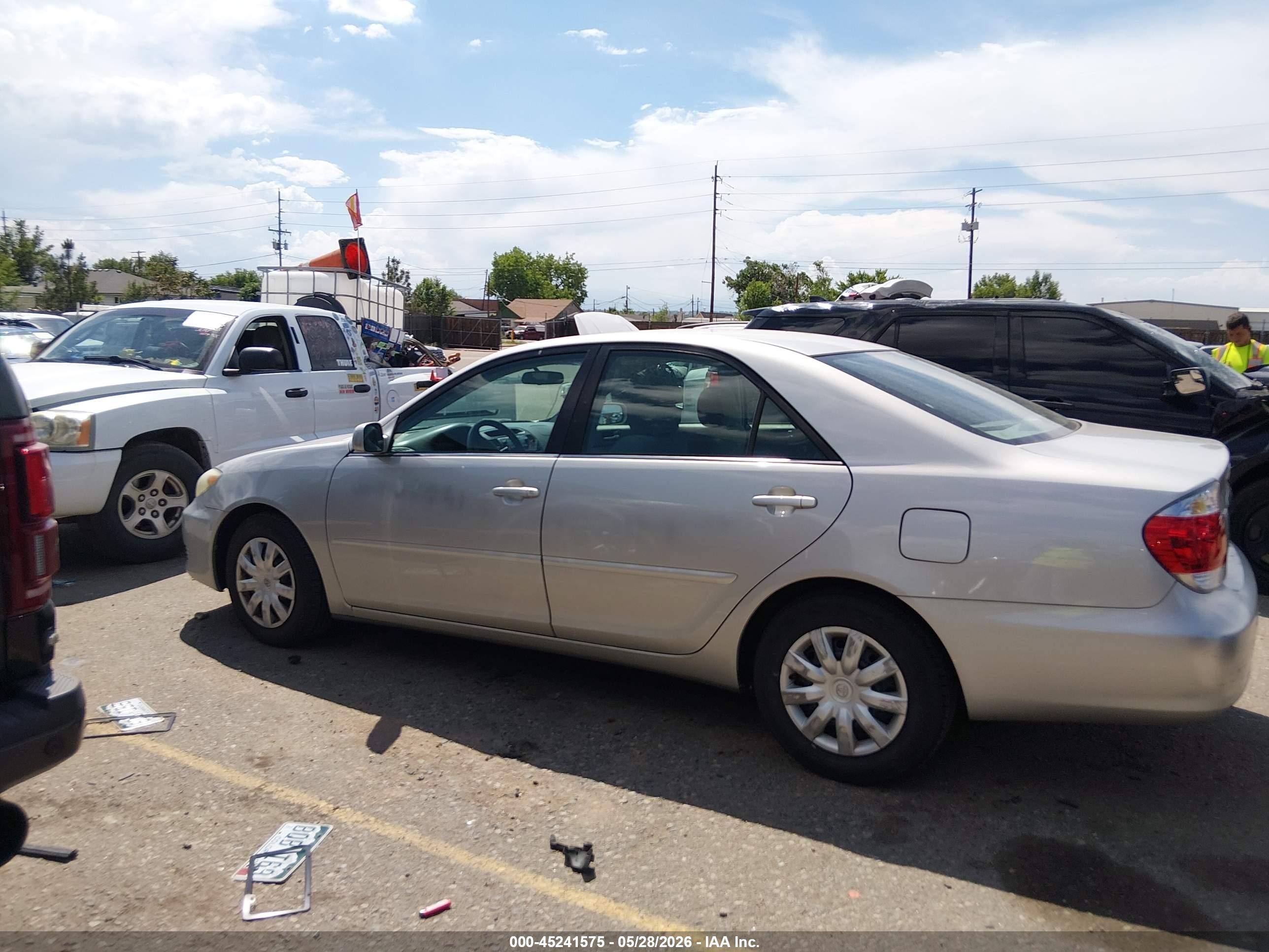 2006 Toyota Camry Le Silver vin: 4T1BE30K66U159907