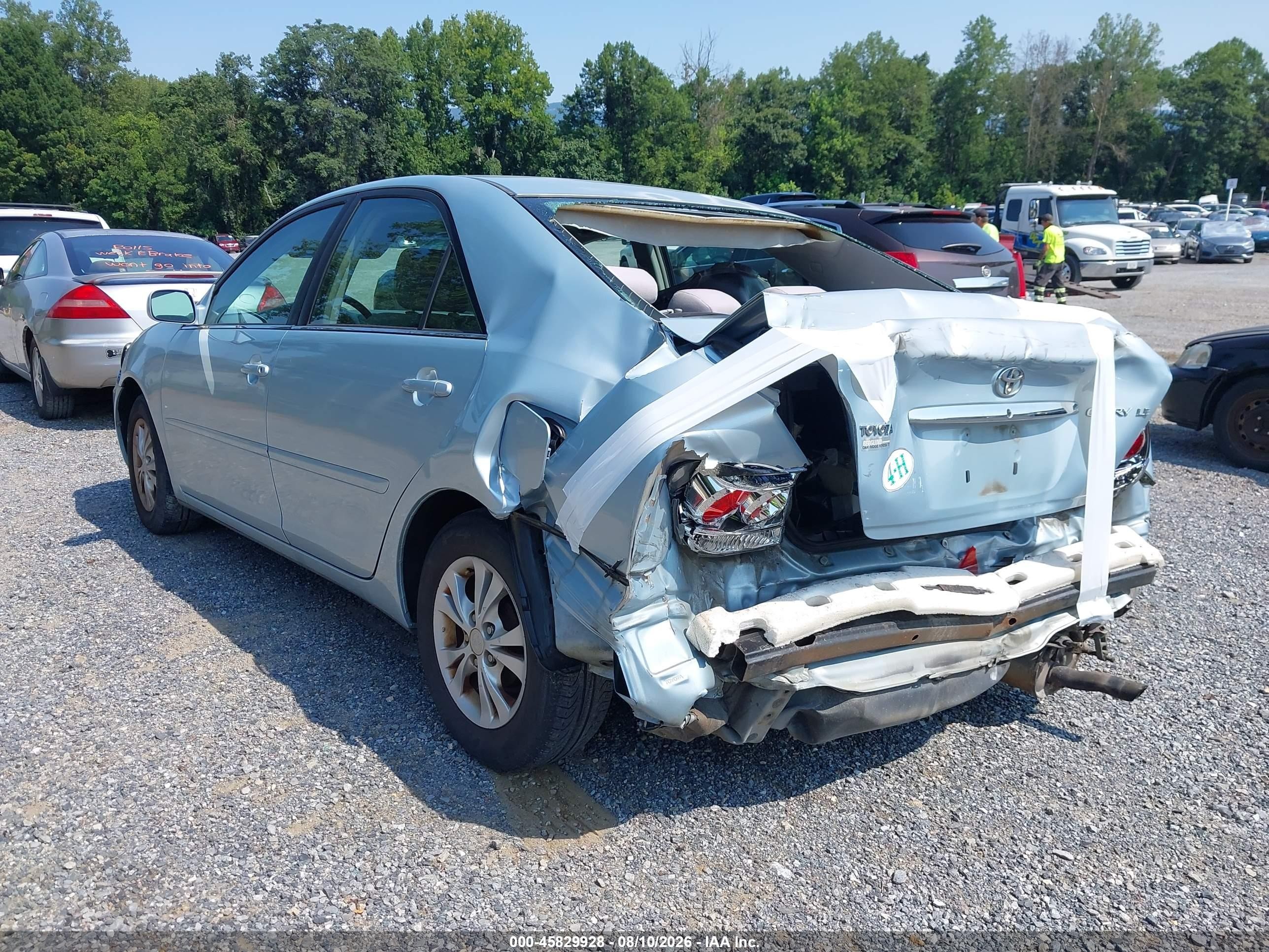 2006 Toyota Camry Le Blue vin: 4T1BE30K66U648307