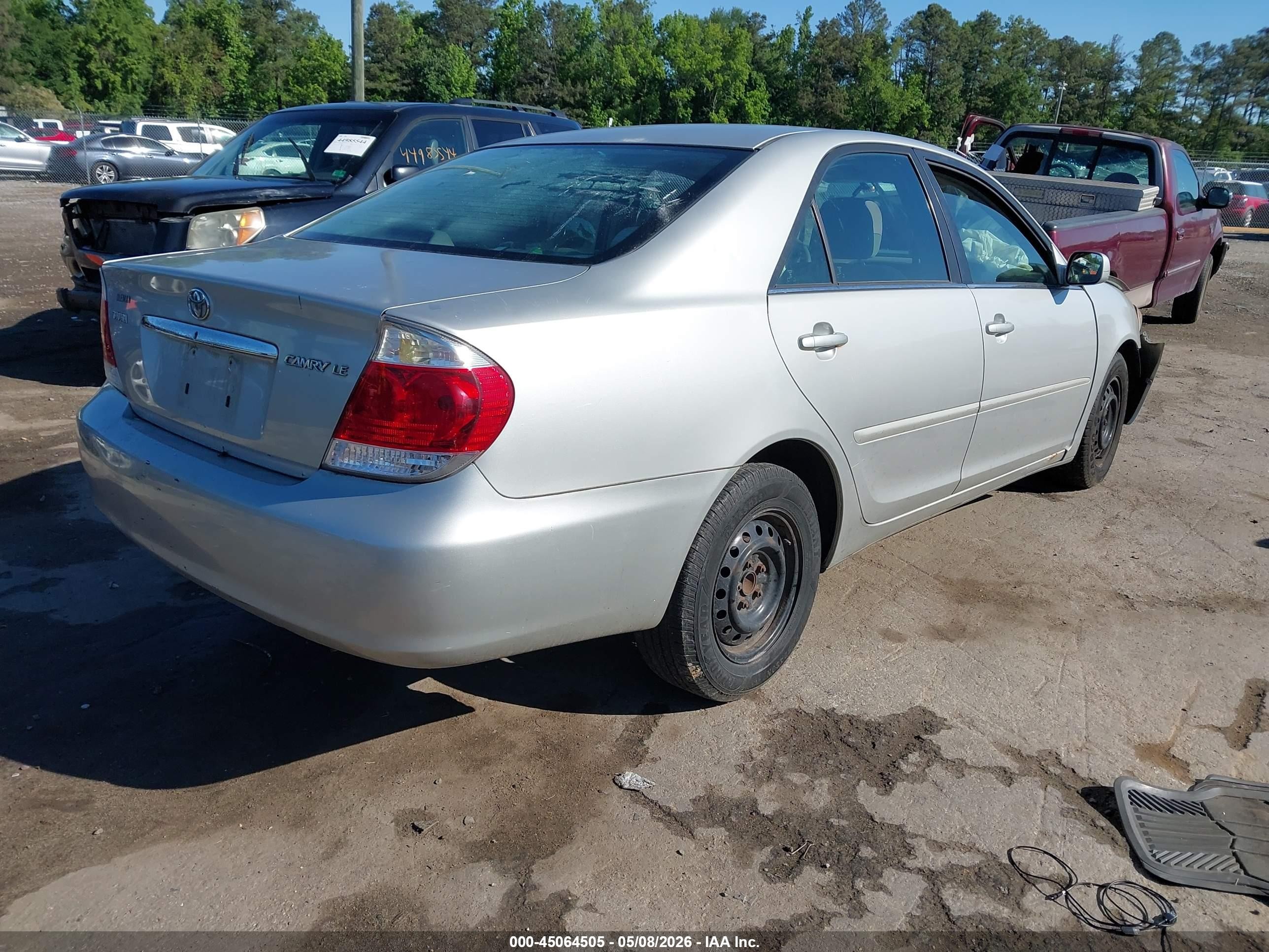 2006 Toyota Camry Le Серебряный vin: 4T1BE30K66U736242