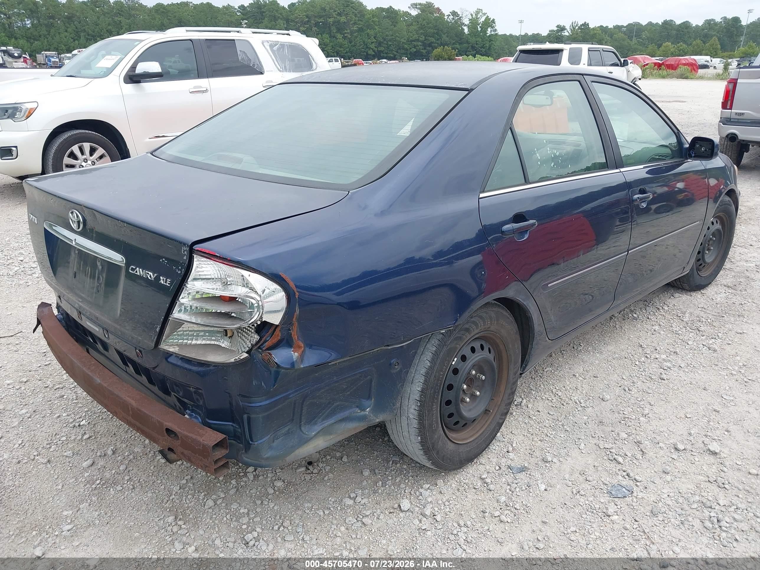 2002 Toyota Camry Xle Blue vin: 4T1BE30K72U614452