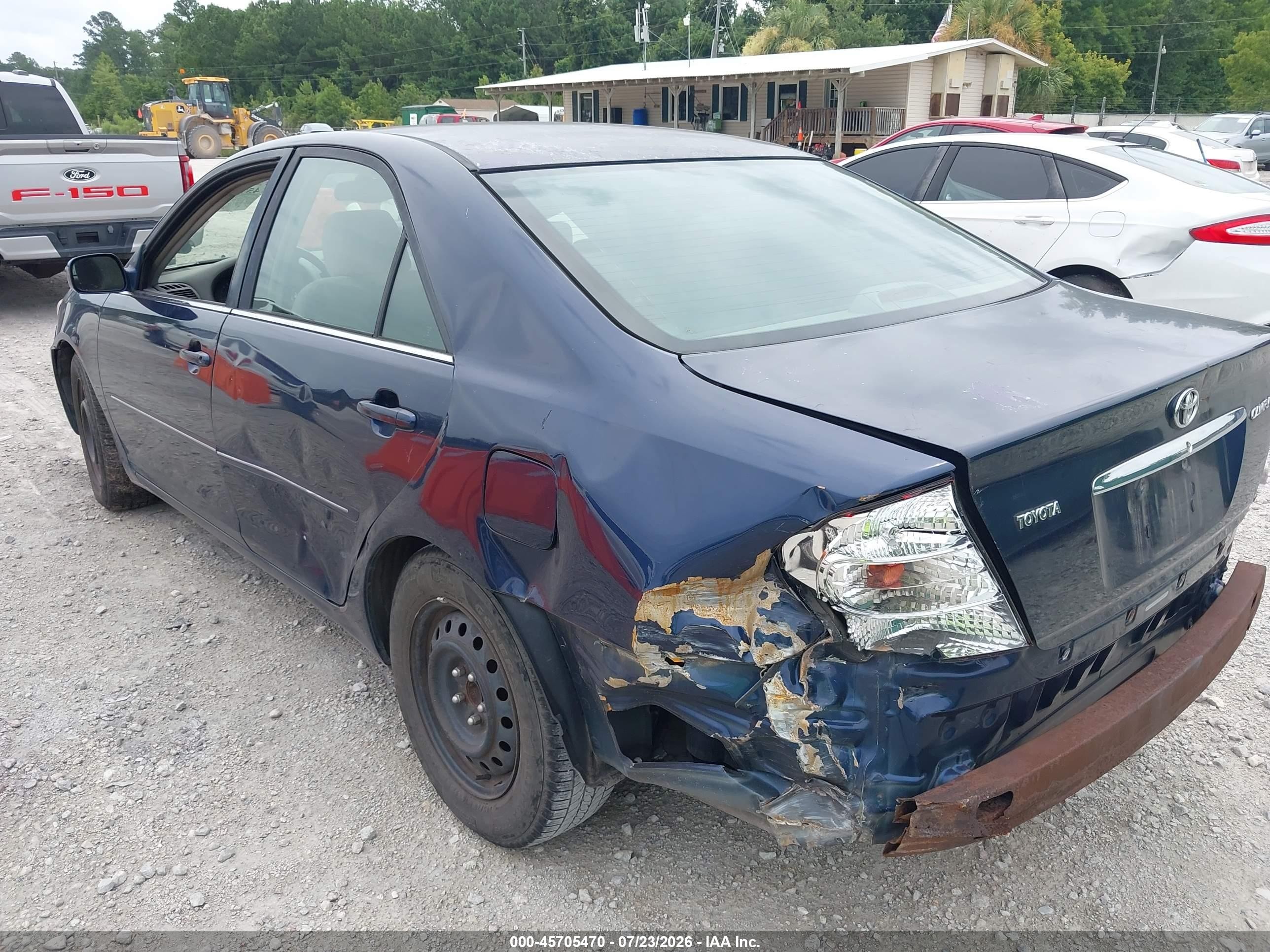 2002 Toyota Camry Xle Blue vin: 4T1BE30K72U614452