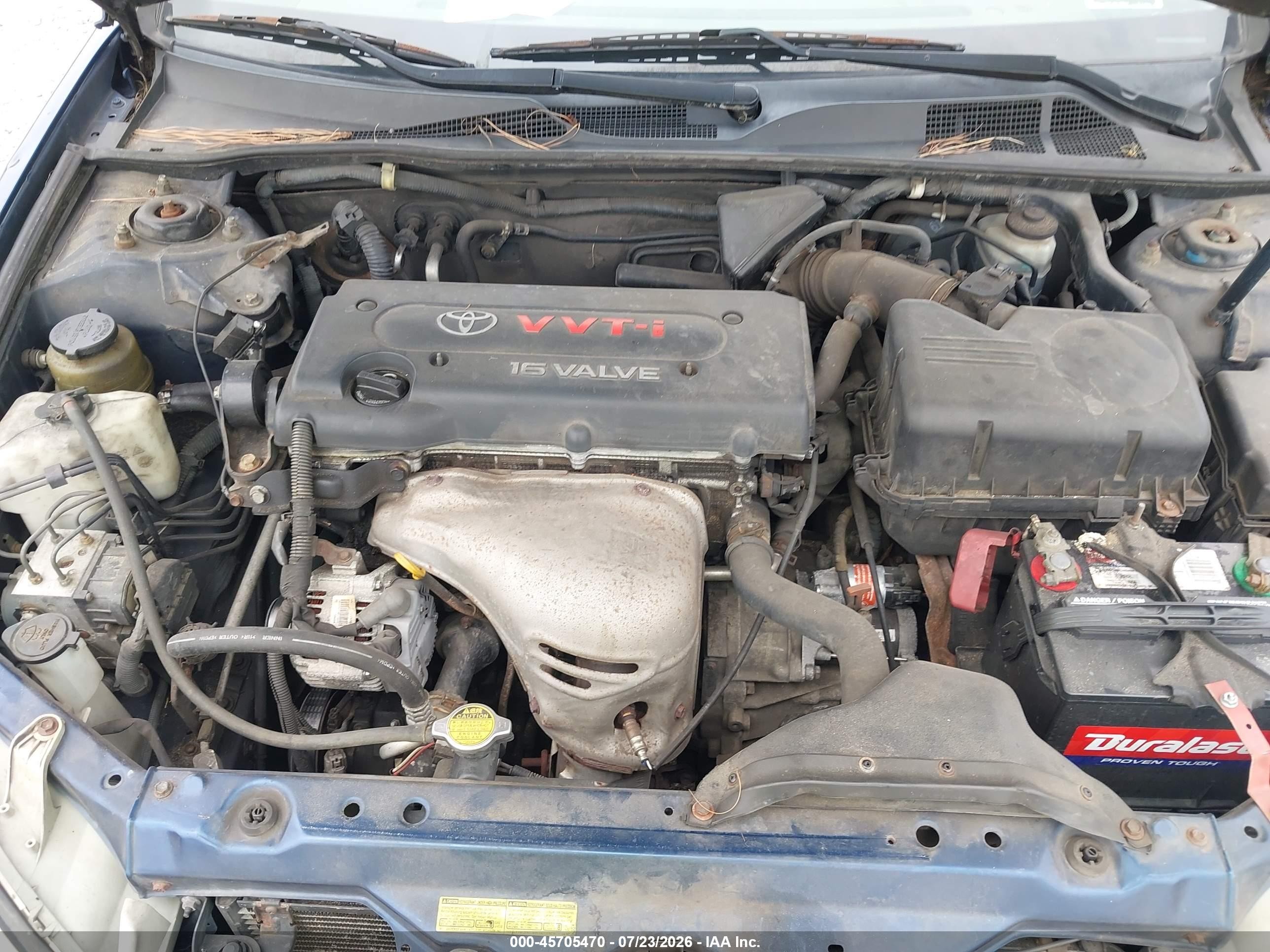 2002 Toyota Camry Xle Blue vin: 4T1BE30K72U614452