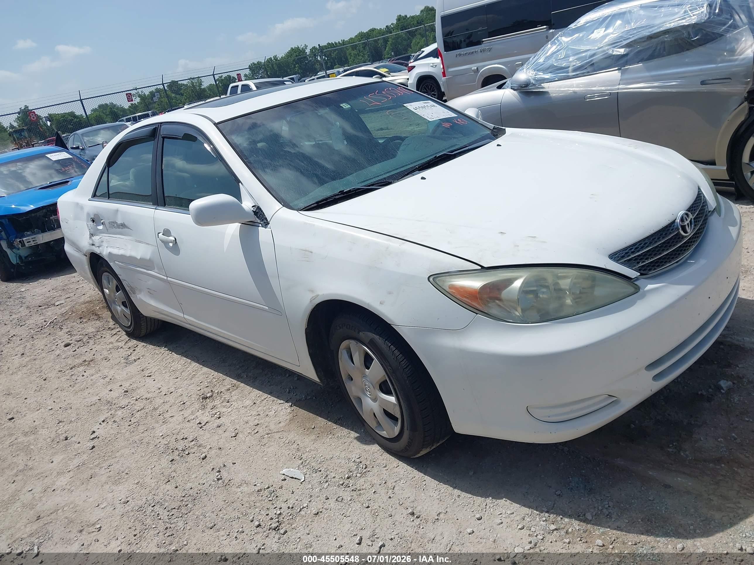 2003 Toyota Camry Le White vin: 4T1BE30K73U147406